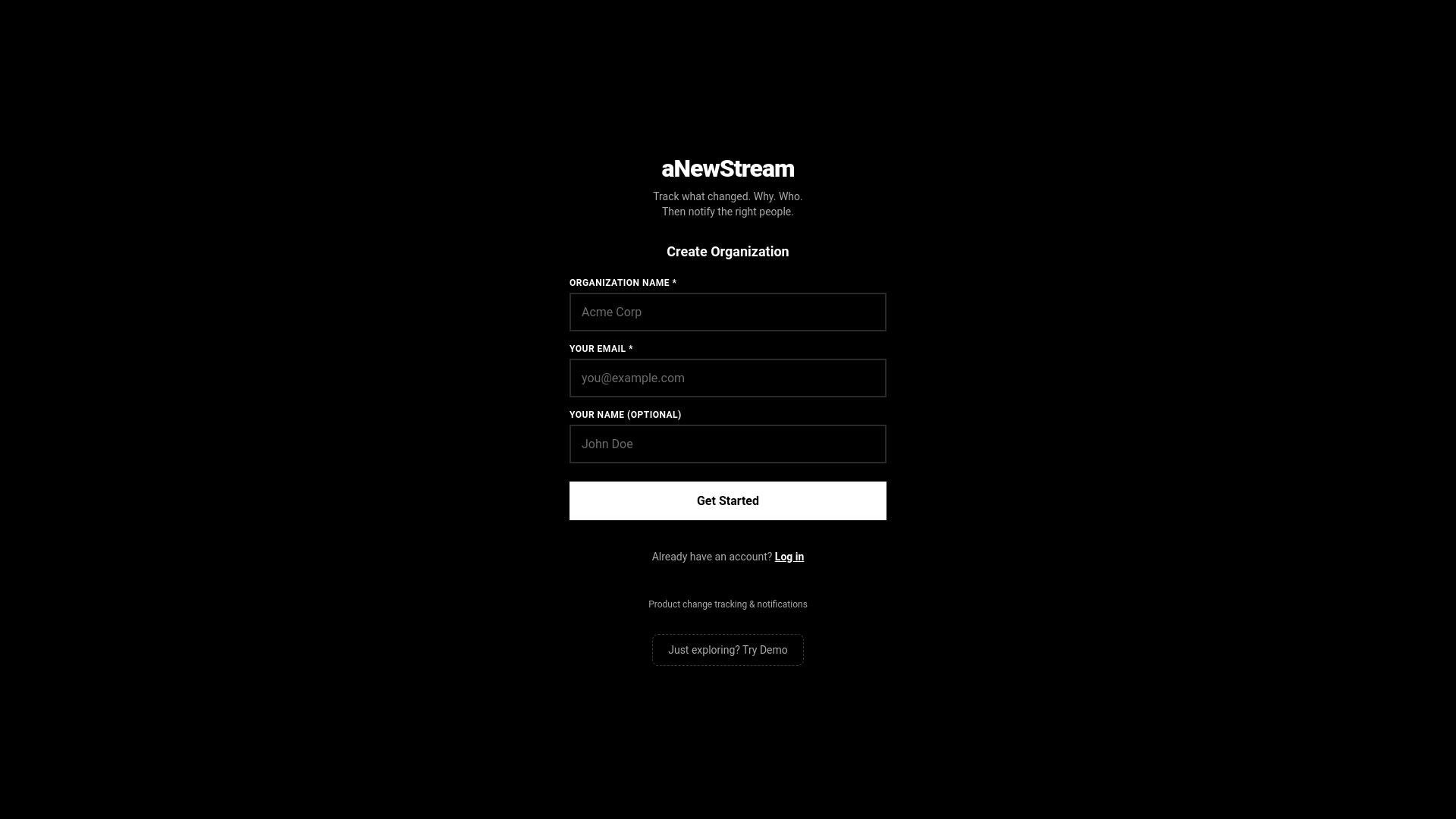 website screenshot of https://anewstream-web-staging.pages.dev/