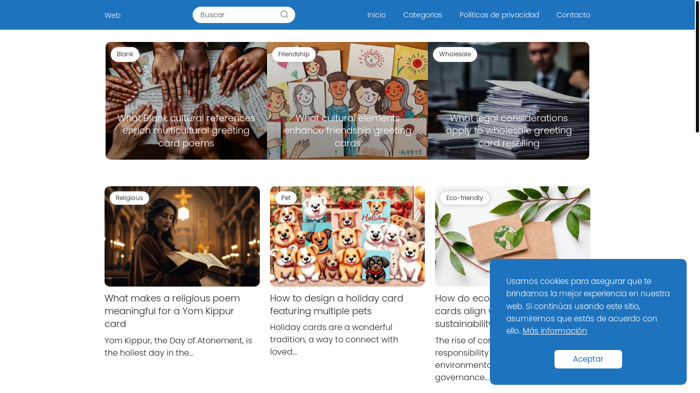 website screenshot of https://greetingsandquotes.live/