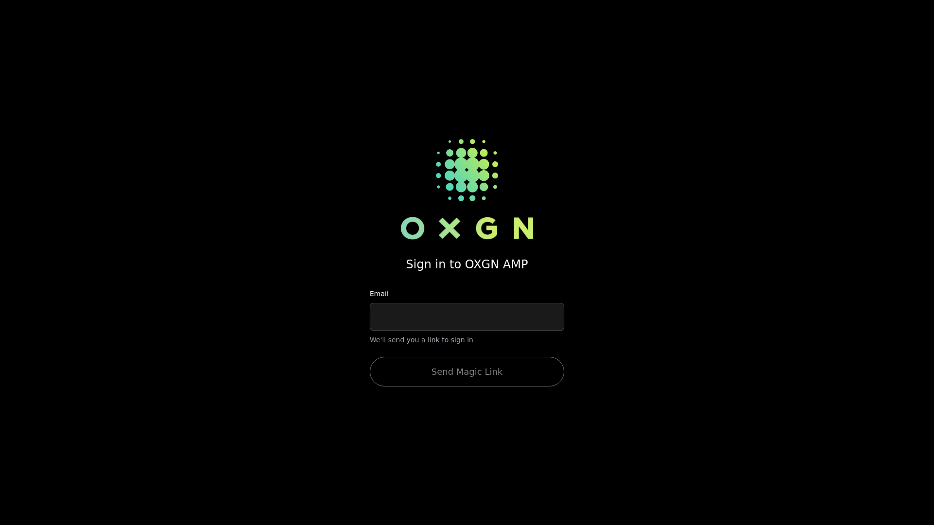 website screenshot of https://oxgn-amp-staging.pages.dev/
