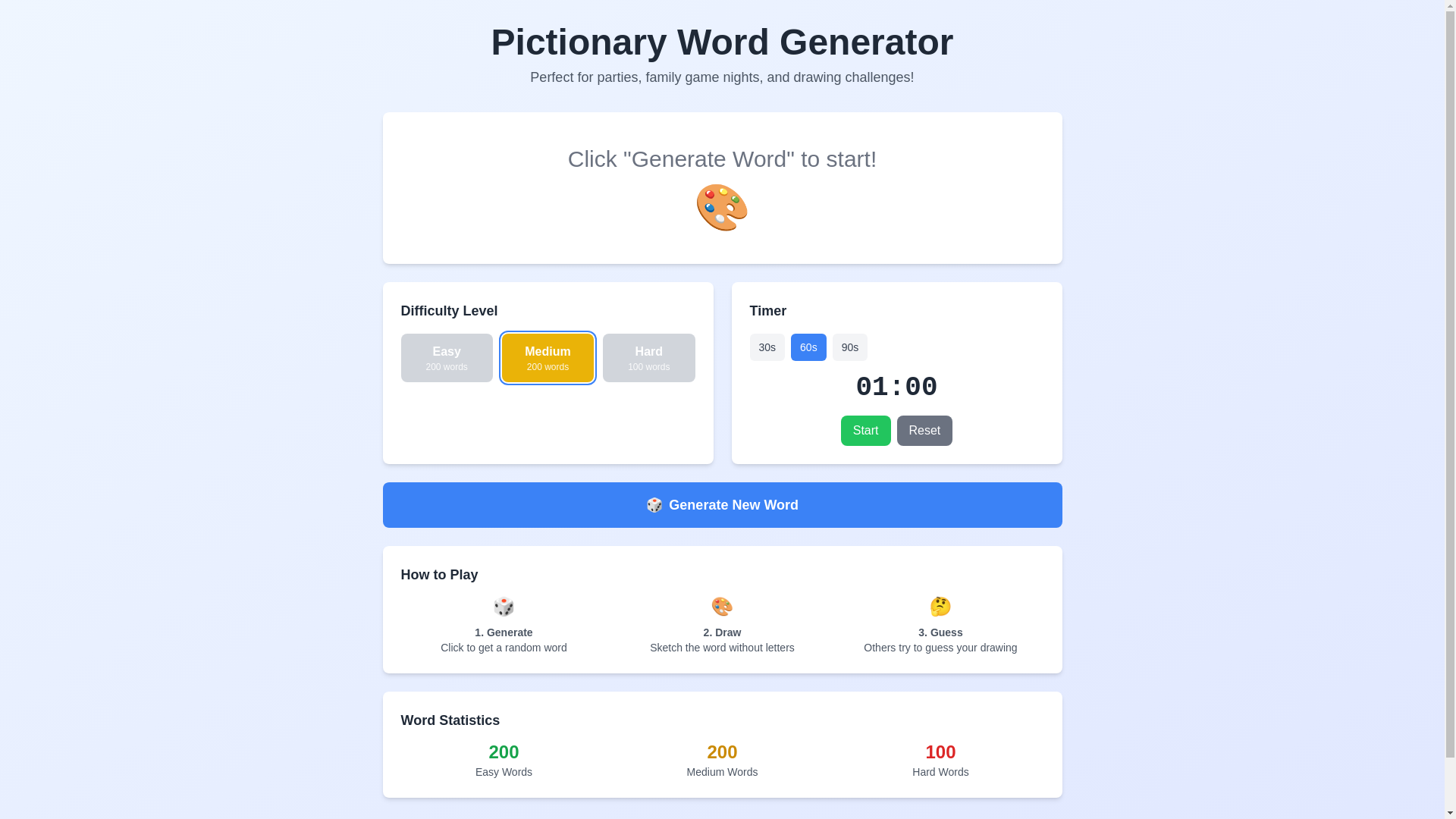 website screenshot of https://pictionaryword.com/