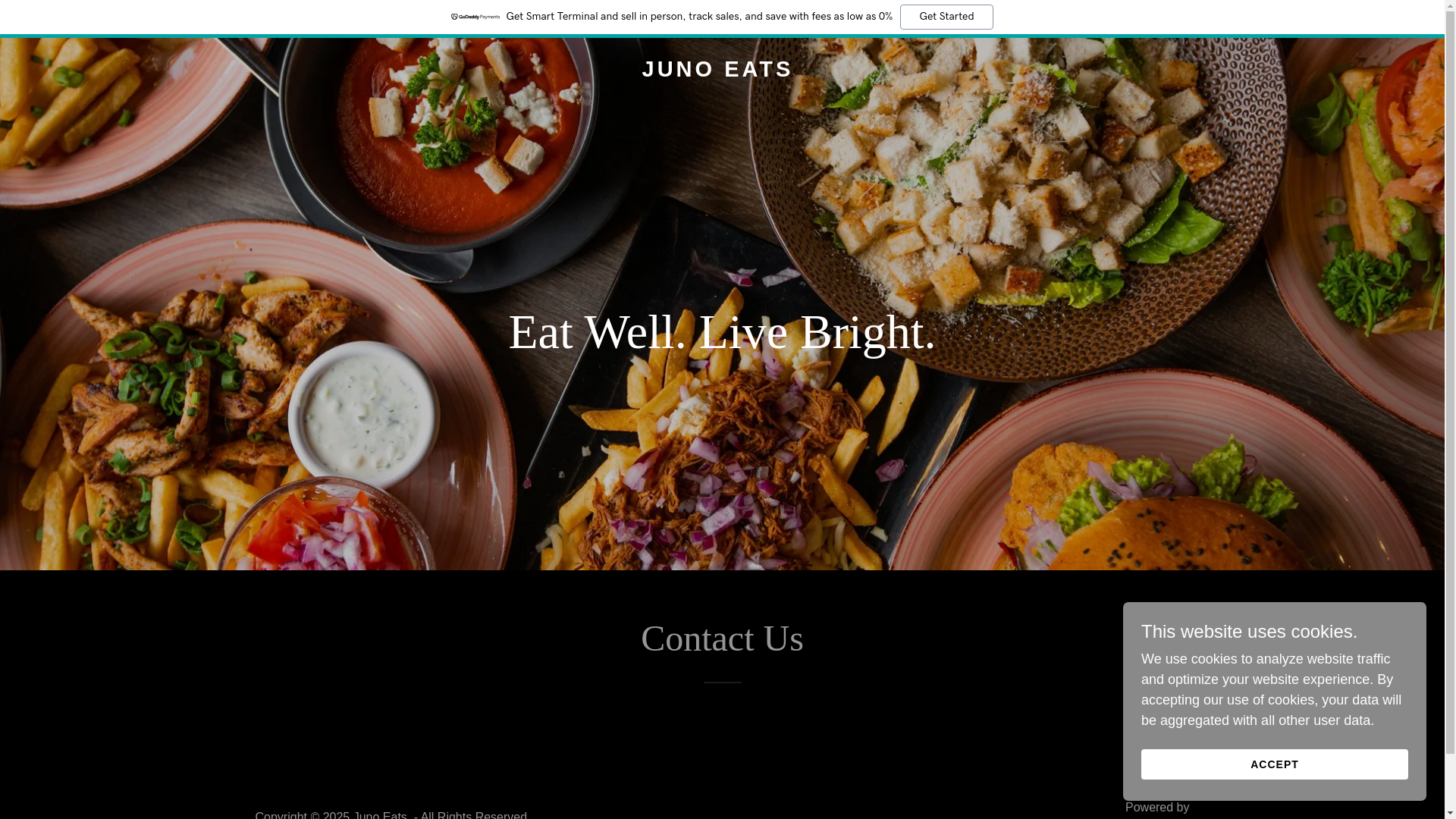 website screenshot of https://junoeats.in/