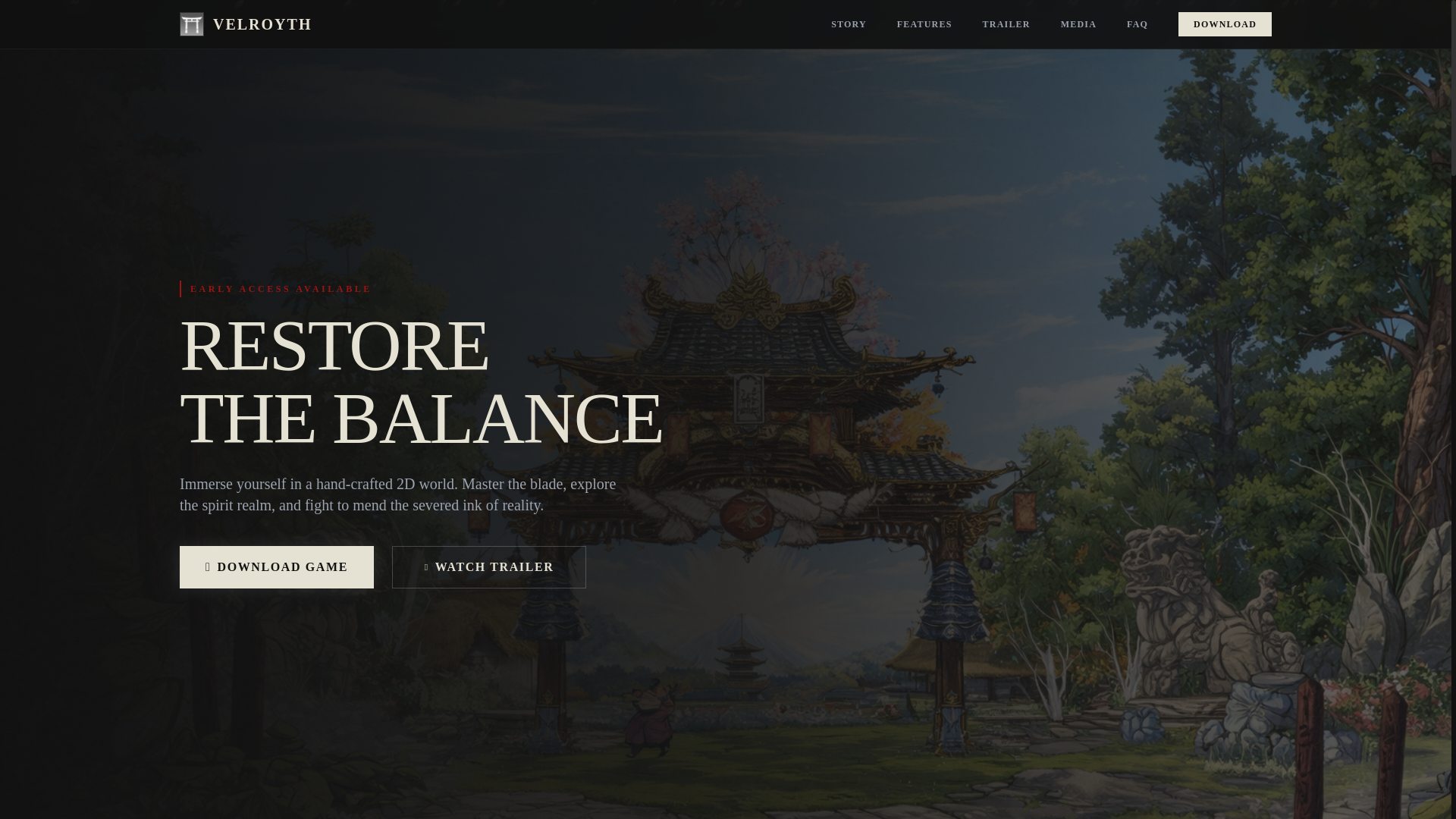 website screenshot of https://velroyth.com/