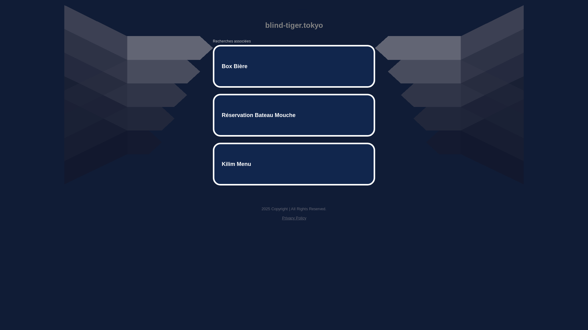 website screenshot of https://blind-tiger.tokyo/