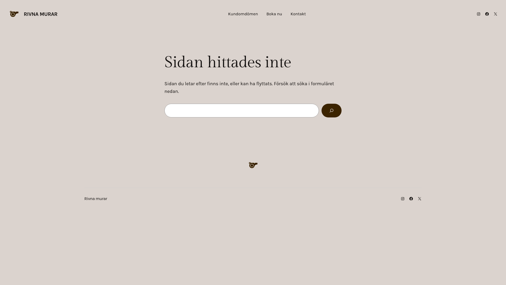 website screenshot of https://rivnamurar.se/