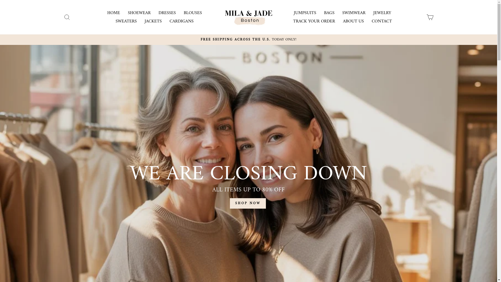 website screenshot of https://milajadeboston.com/