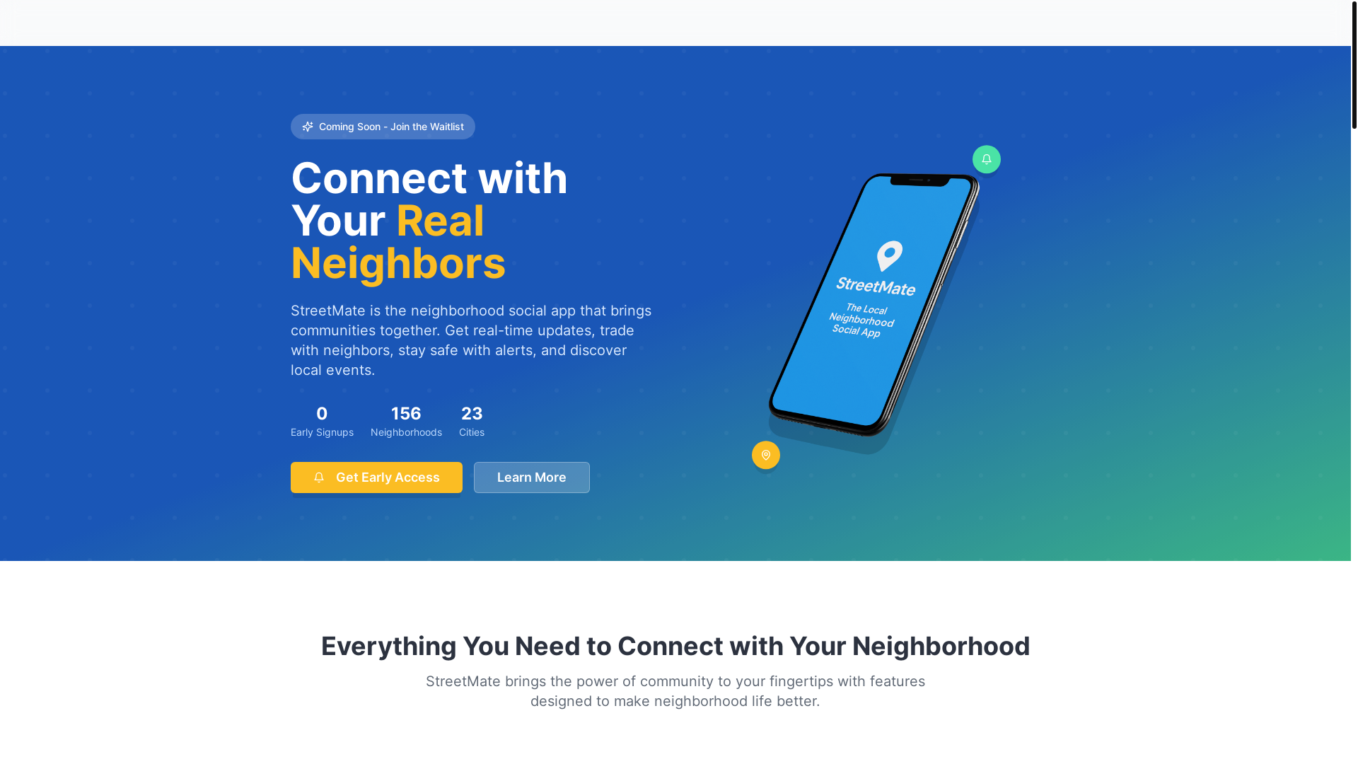 website screenshot of https://mystreetmates.com/