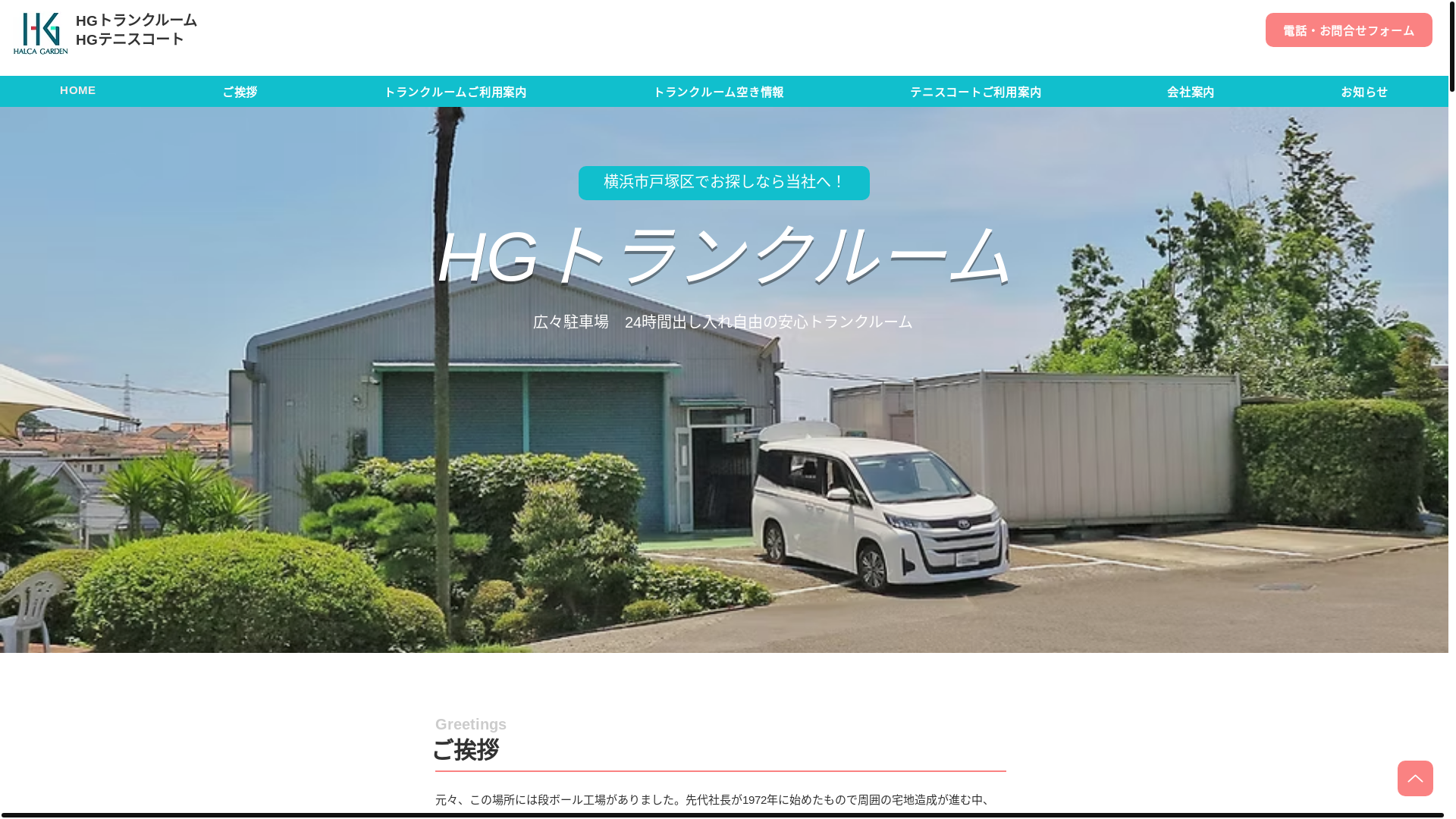 website screenshot of https://hg-halca.com/