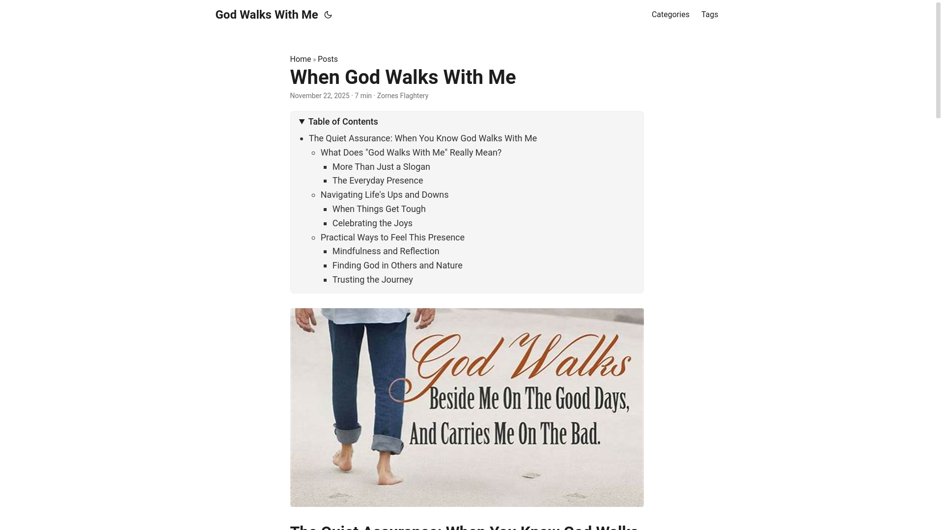 website screenshot of https://godwalkswithme.pages.dev/