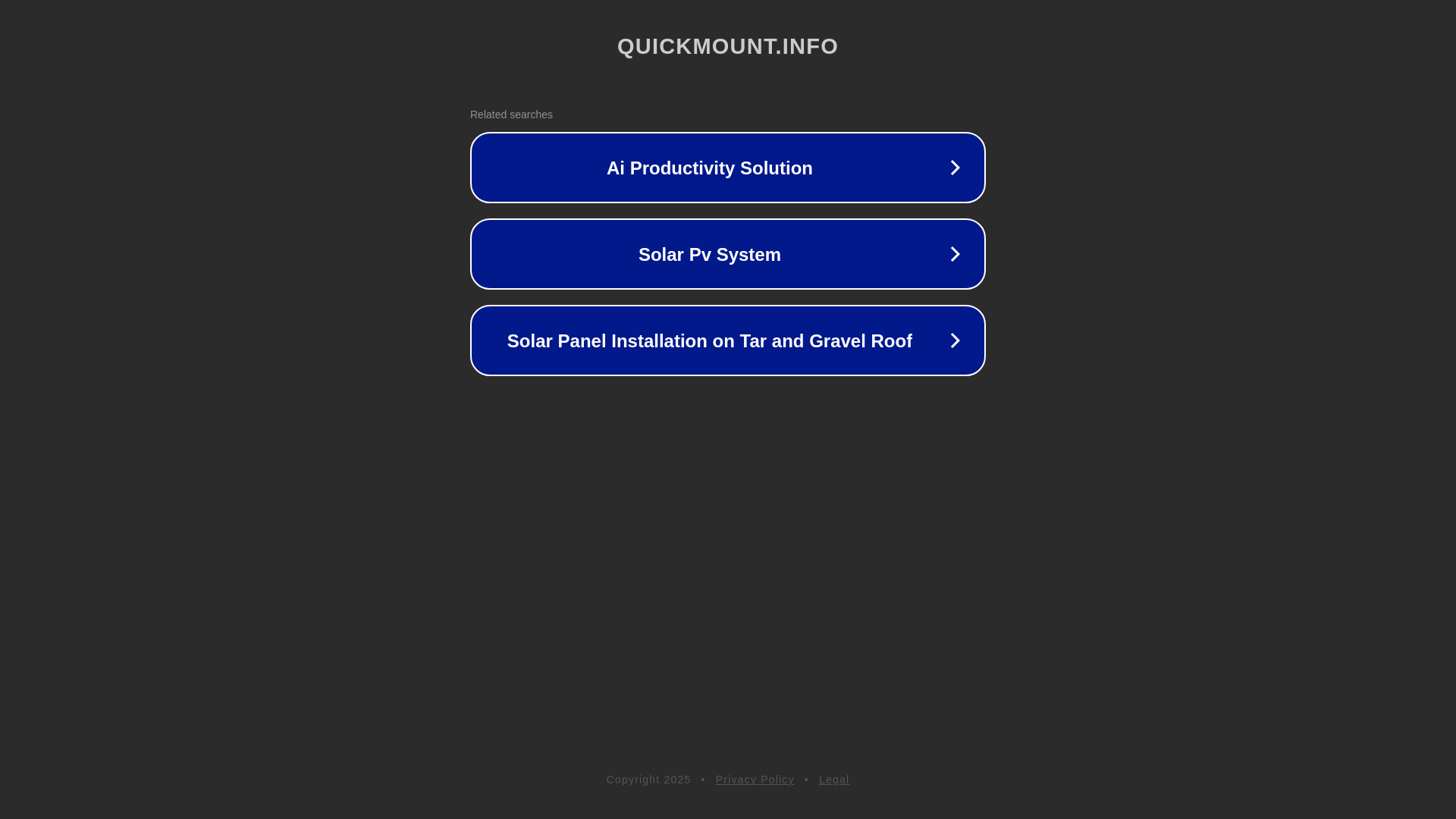 website screenshot of https://quickmount.info/