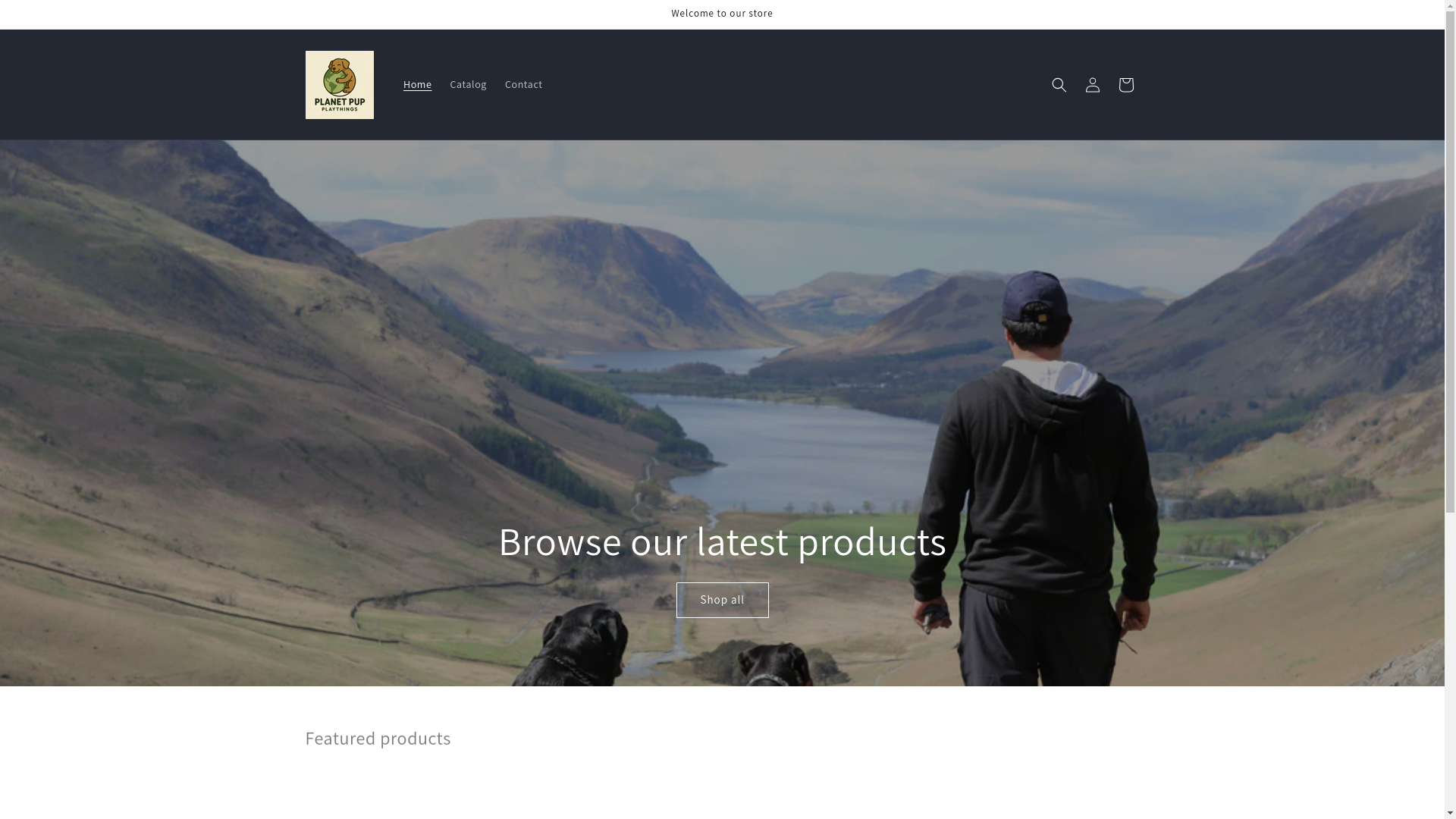website screenshot of https://planetpupplaythings.com/