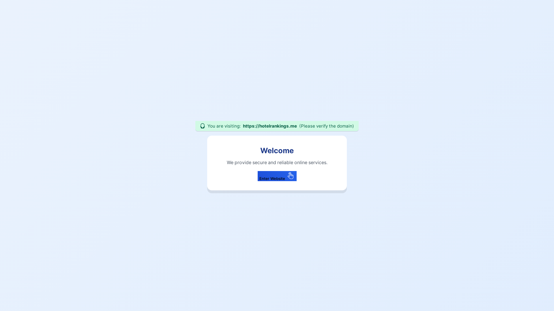 website screenshot of https://hotelrankings.me/