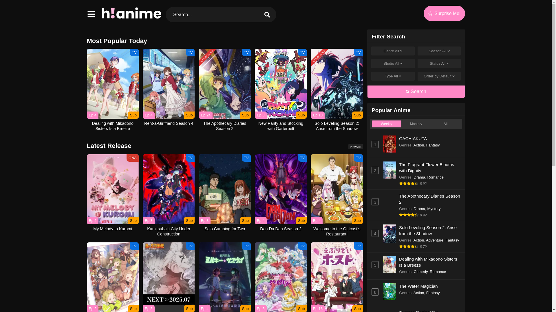 website screenshot of https://hianime.org.vc/