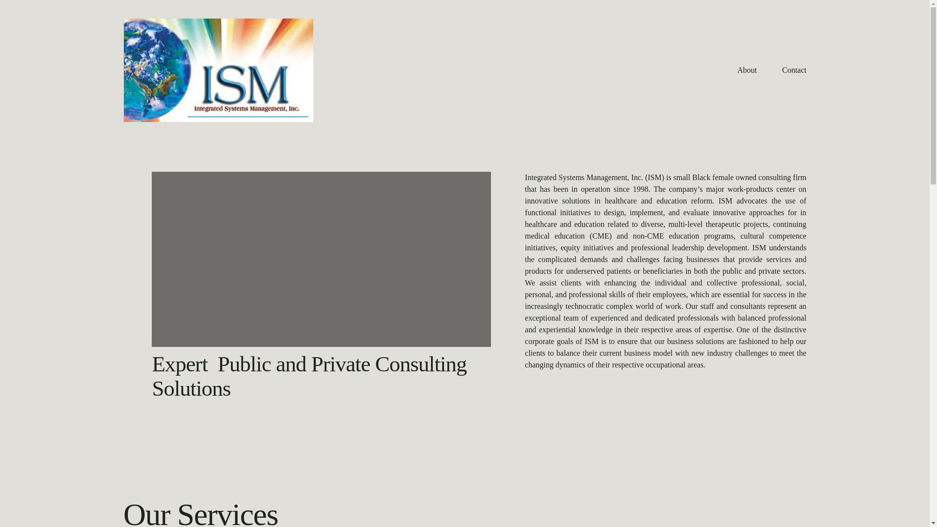 website screenshot of https://integratedsystemsmanagement.org/