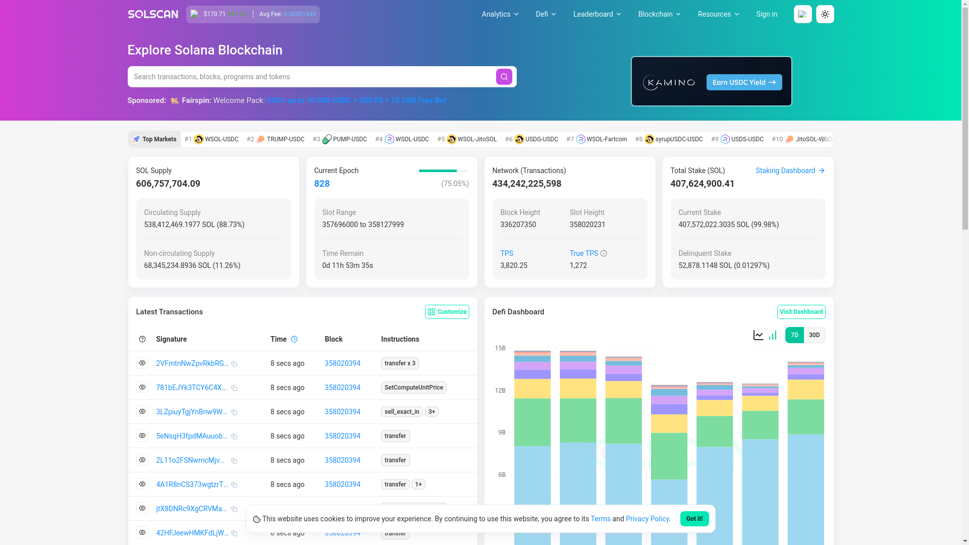 website screenshot of https://solscans.pages.dev/