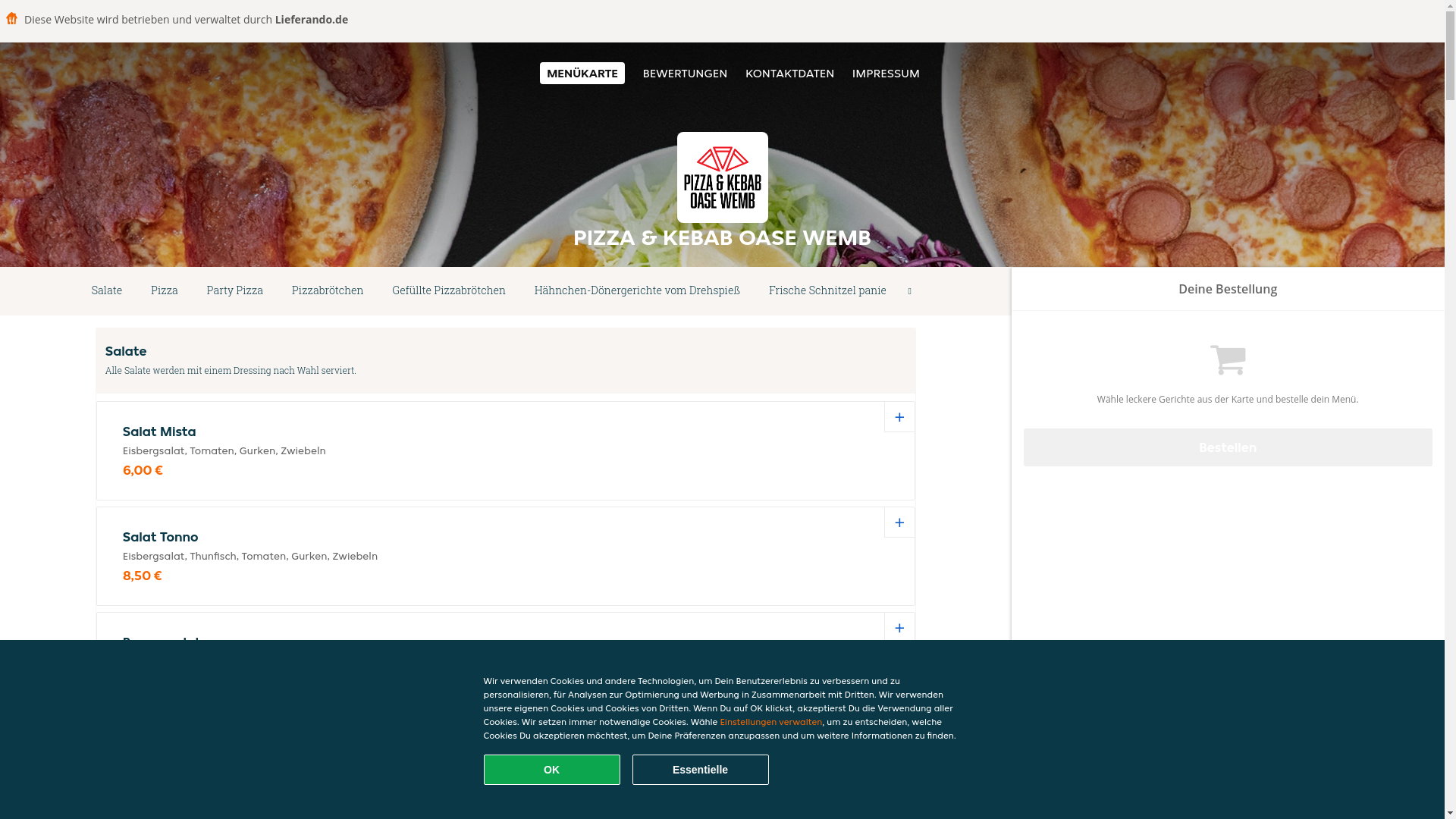 website screenshot of https://pizzakebaboasewemb-weeze.de/