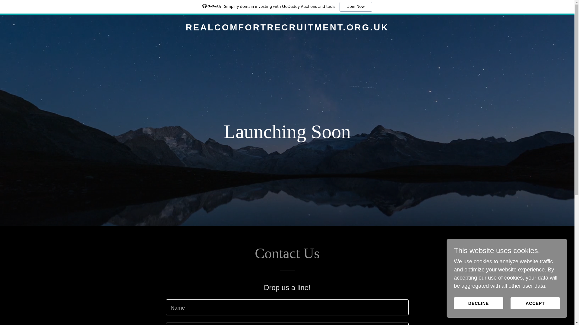 website screenshot of https://realcomfortrecruitment.org.uk/