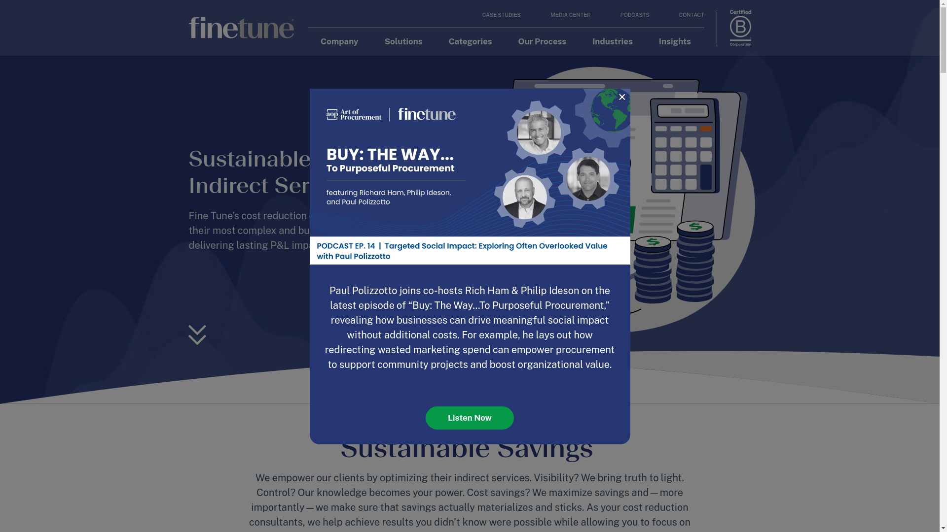website screenshot of https://sharpprocurement.com/