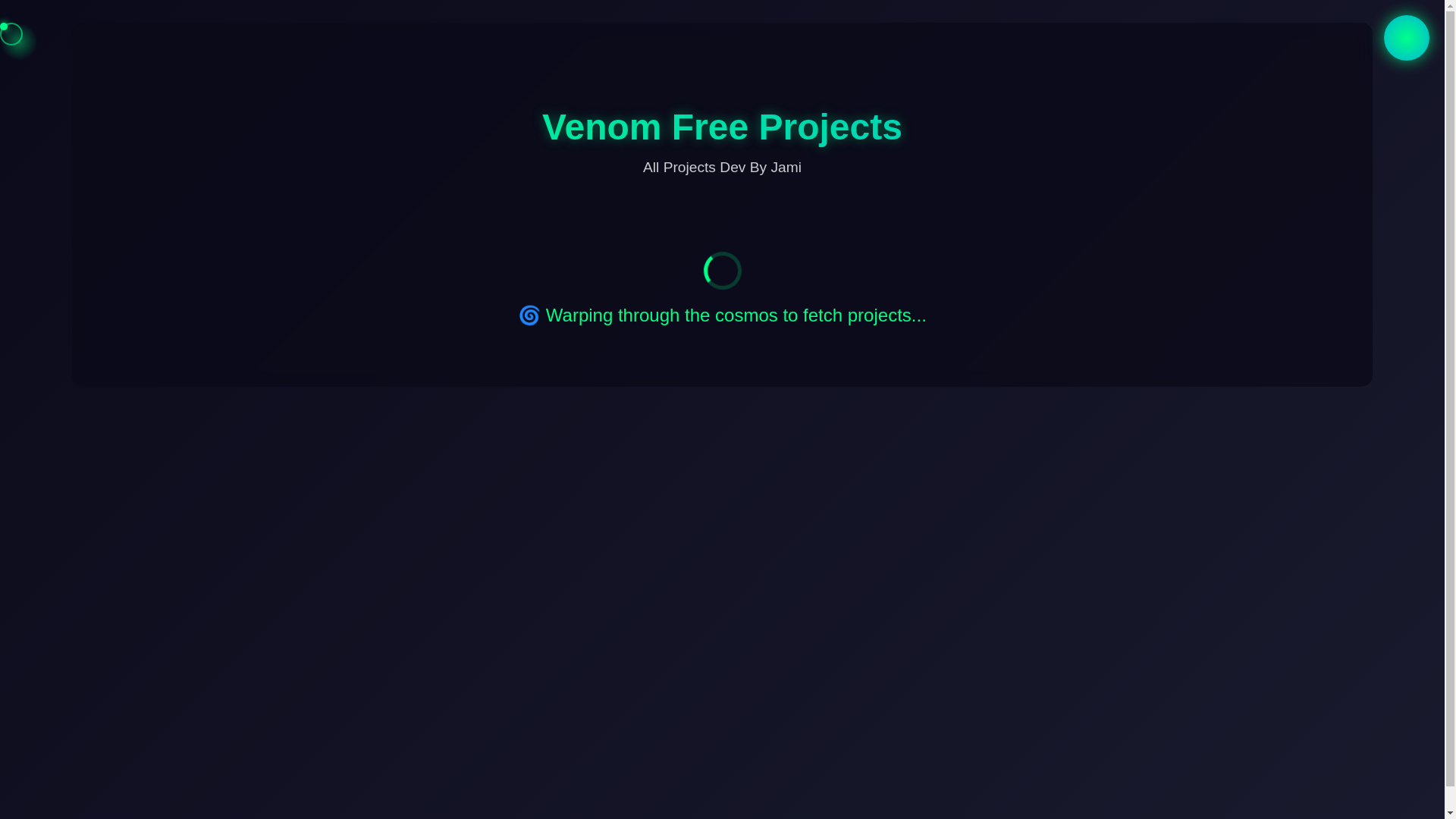 website screenshot of https://venomfreeproject.pages.dev/