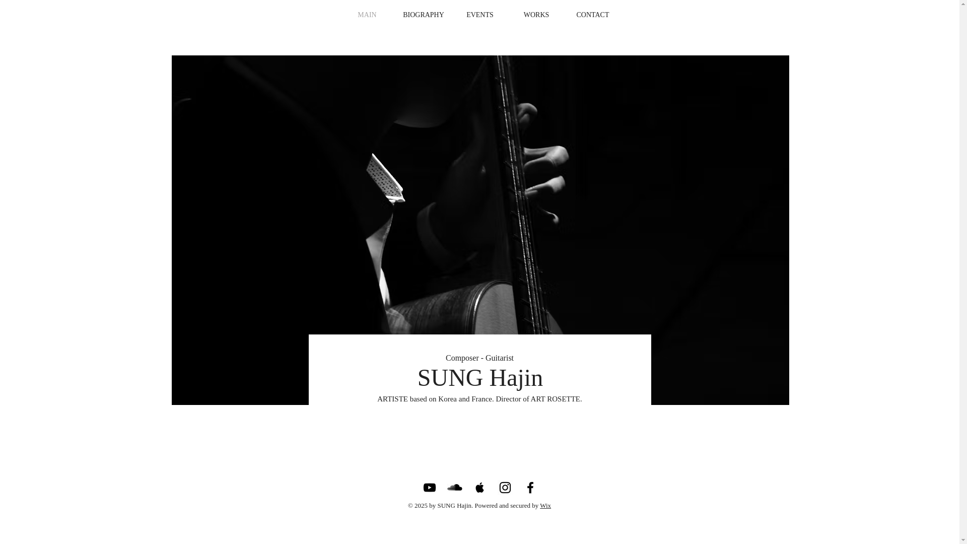 website screenshot of https://hajinsung.com/