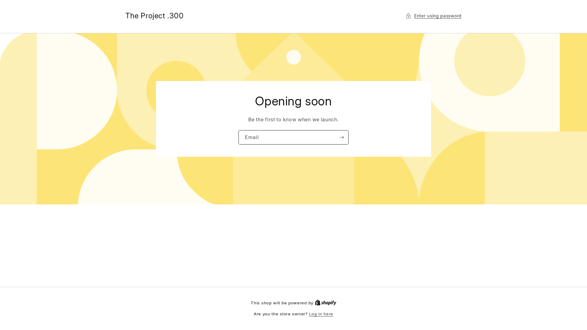 website screenshot of https://theproject300.com/