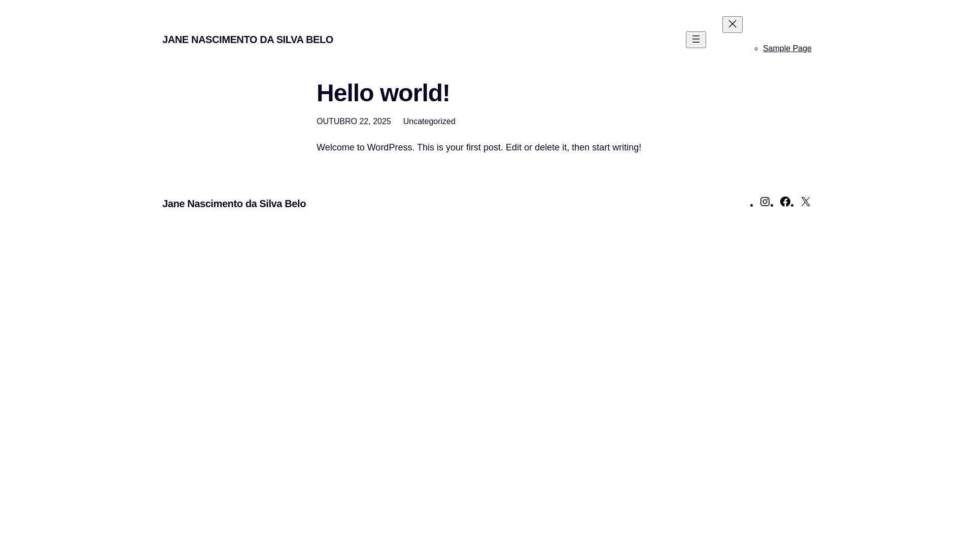 website screenshot of https://janebelo.com.br/