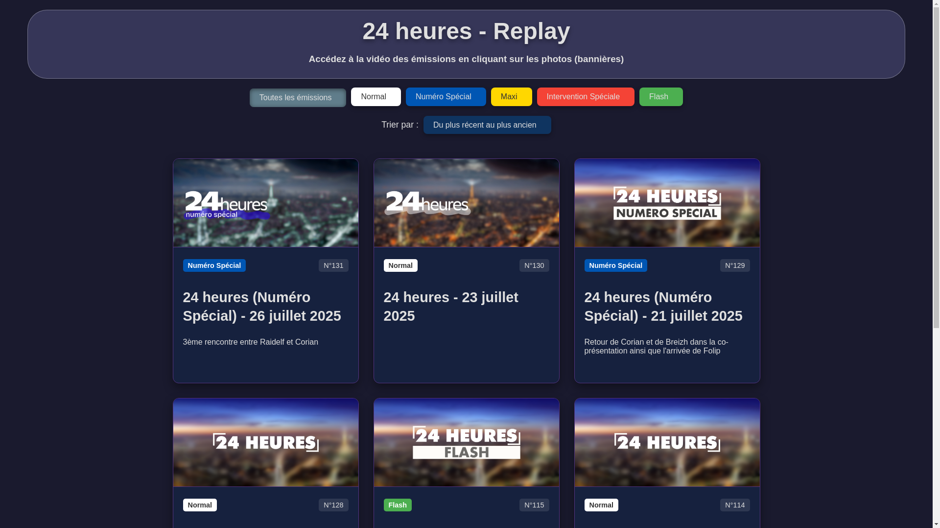 website screenshot of https://24heuresreplay.pages.dev/