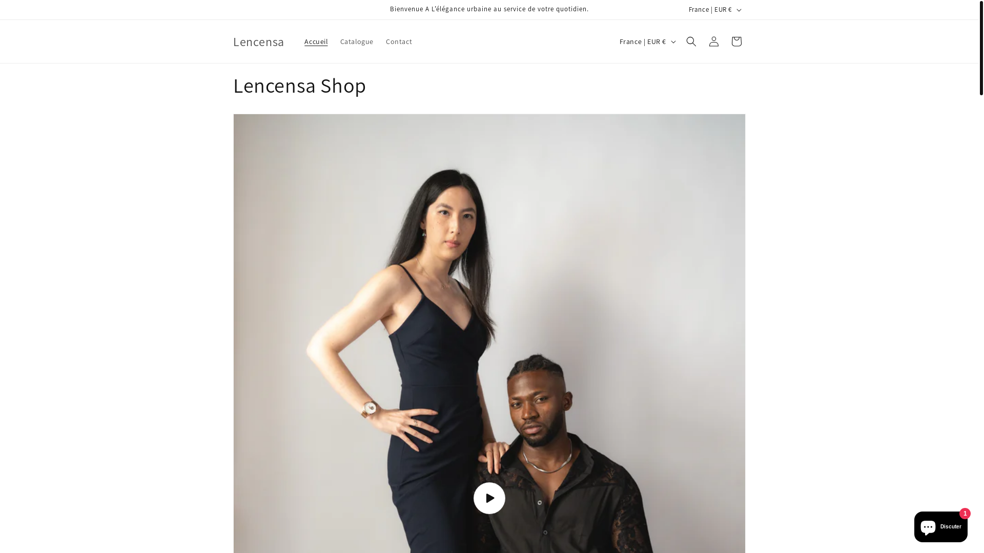website screenshot of https://lencensa.com/