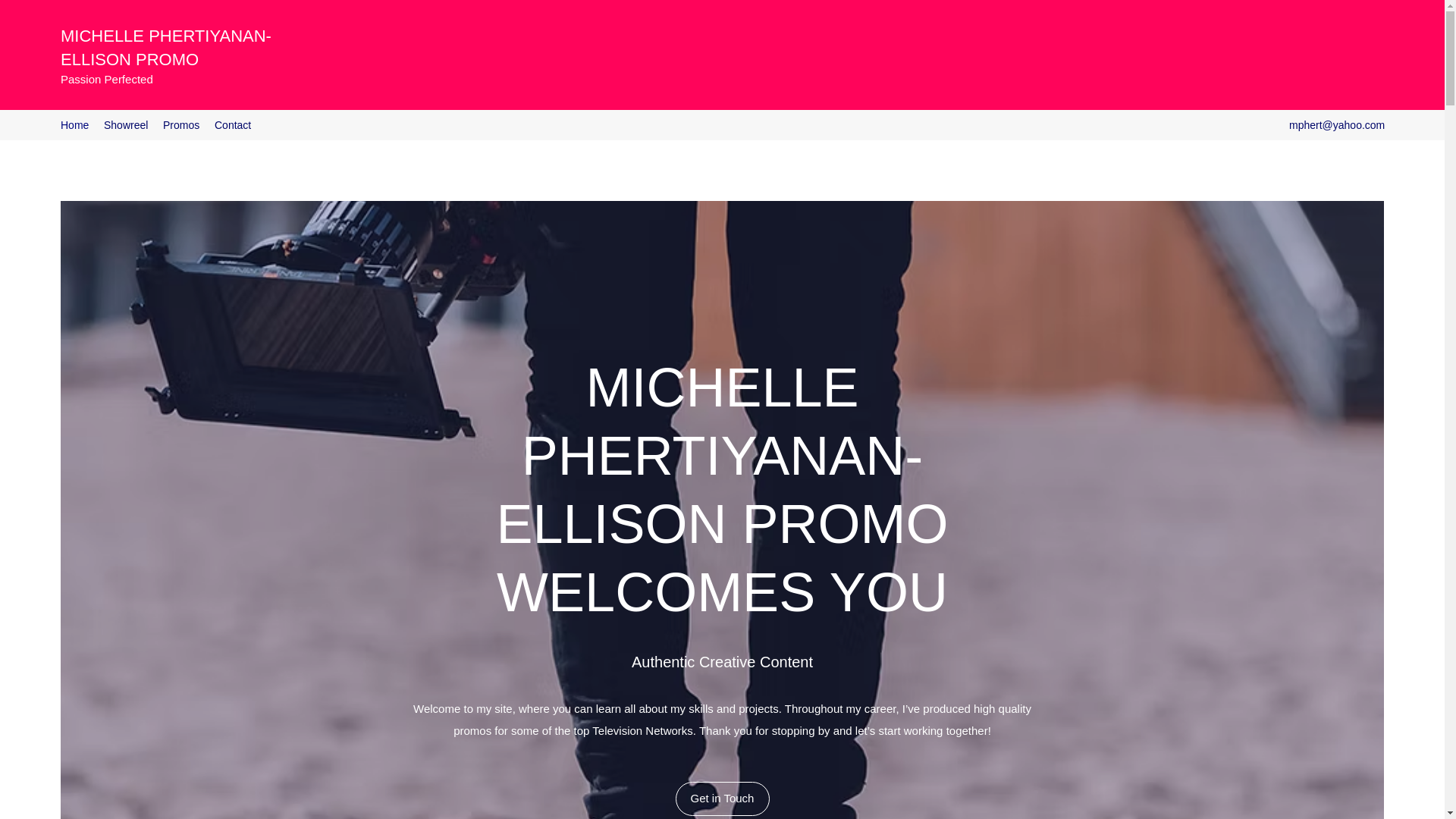 website screenshot of https://michellephertiyananellison.com/