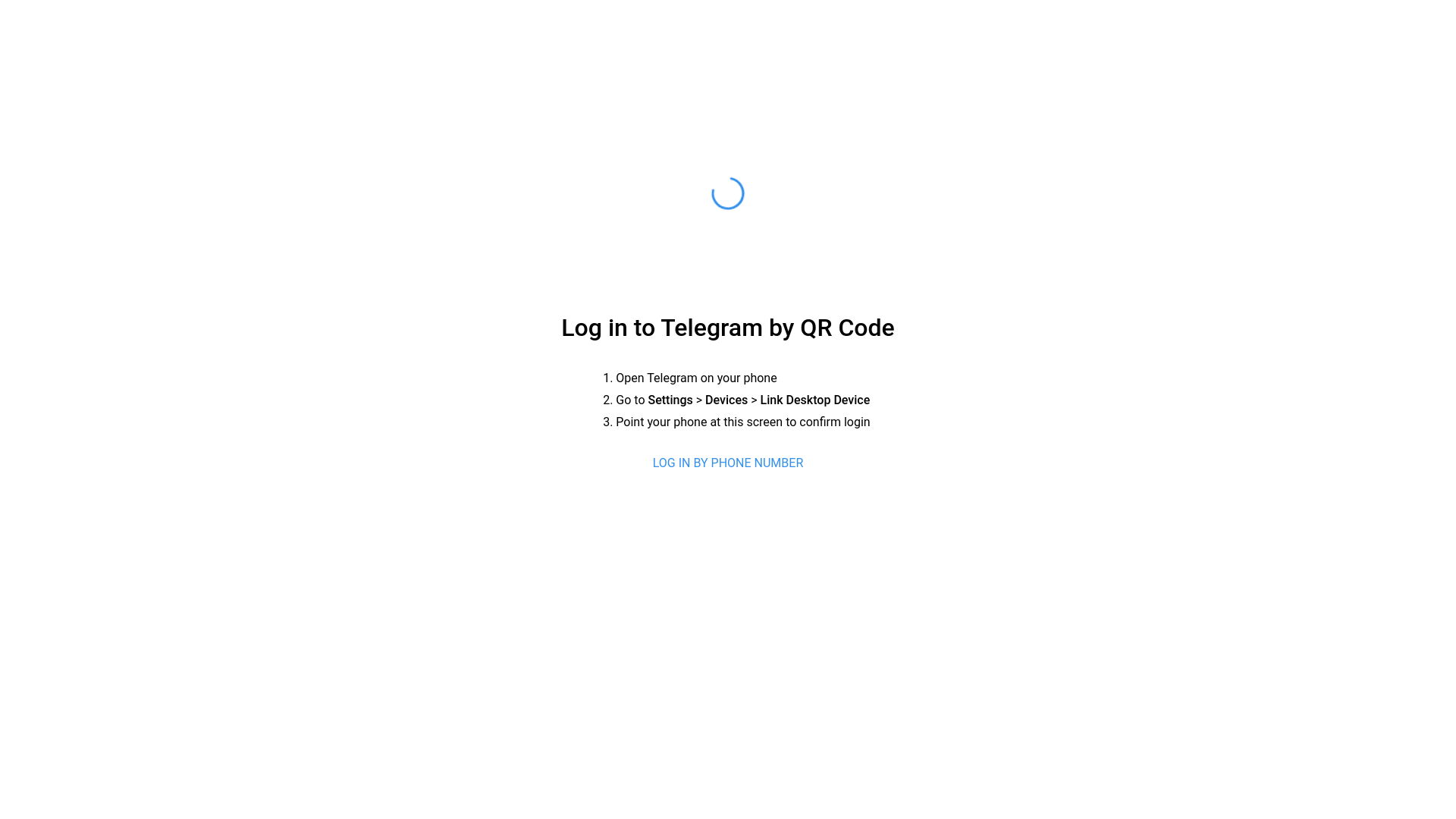 website screenshot of https://telegmc.cc/