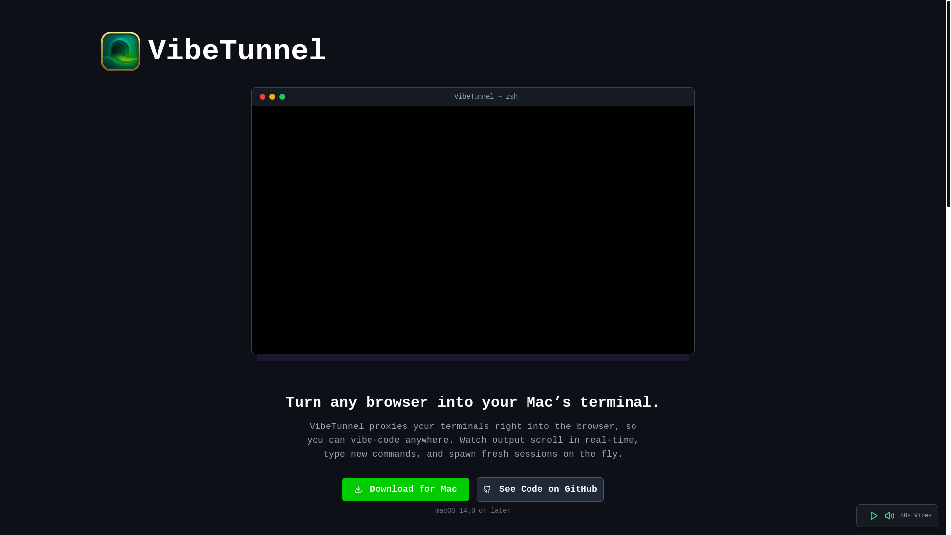 website screenshot of https://vt.new/