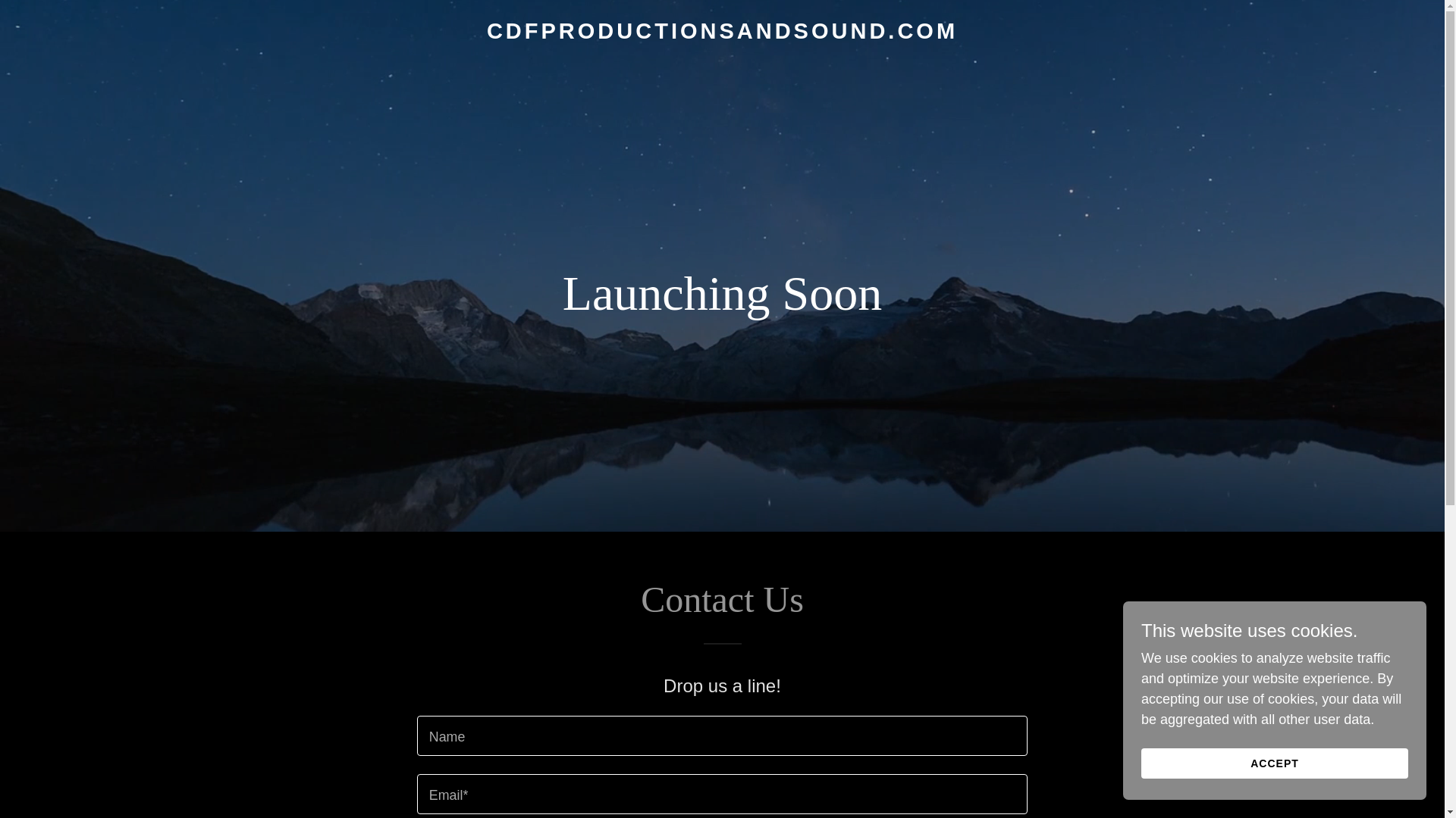 website screenshot of https://cdfproductionsandsound.com/