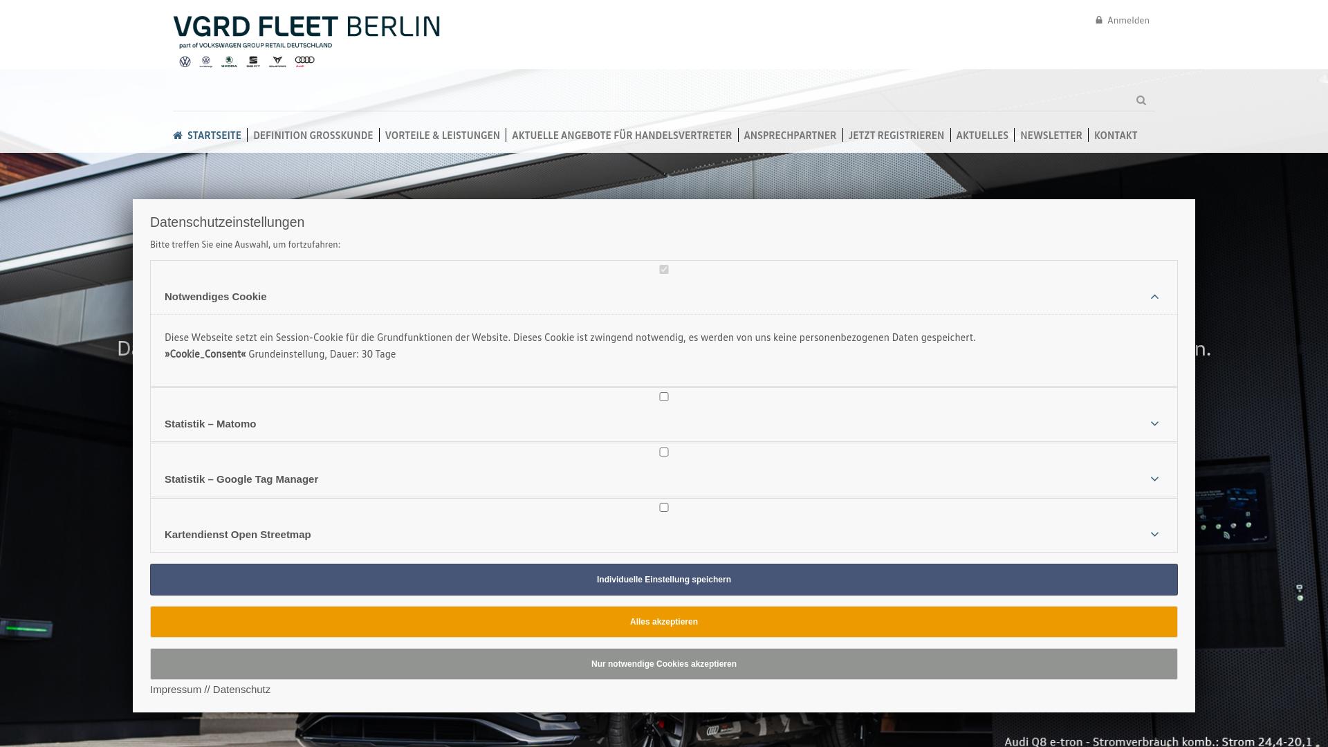 website screenshot of https://audiperformanceclub-berlin.de/