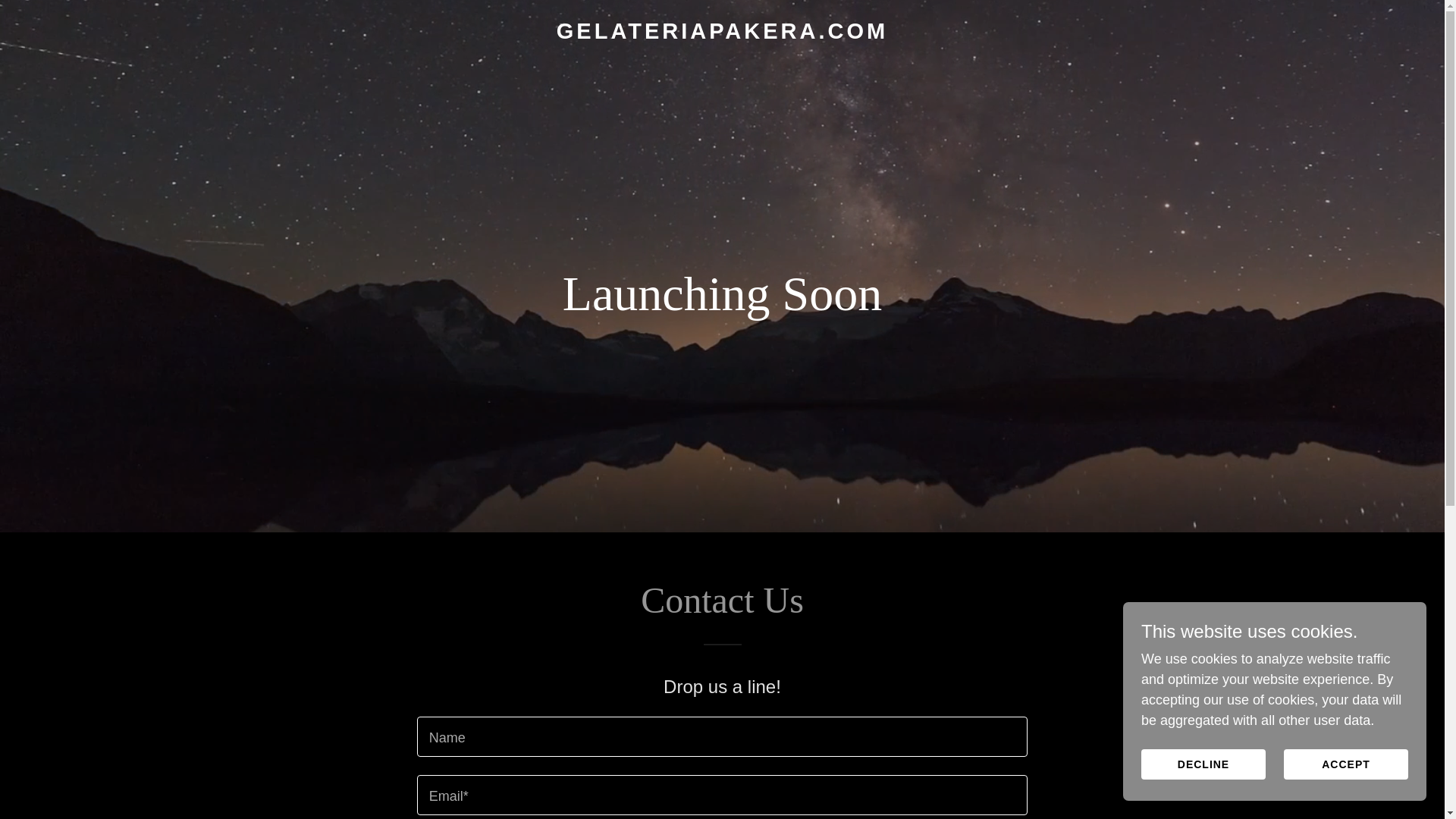 website screenshot of https://gelateriapakera.com/
