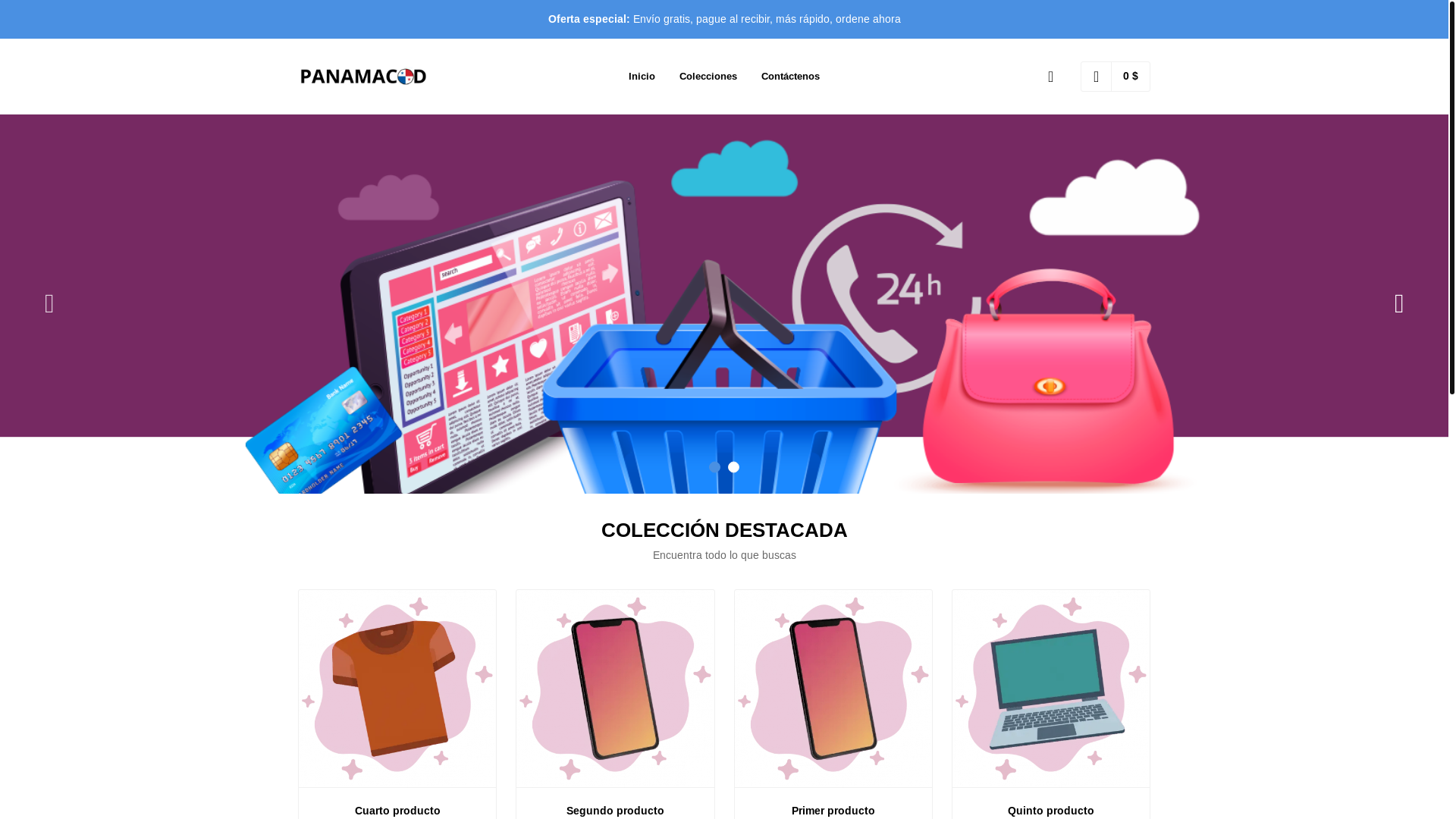 website screenshot of https://panamacod.com/
