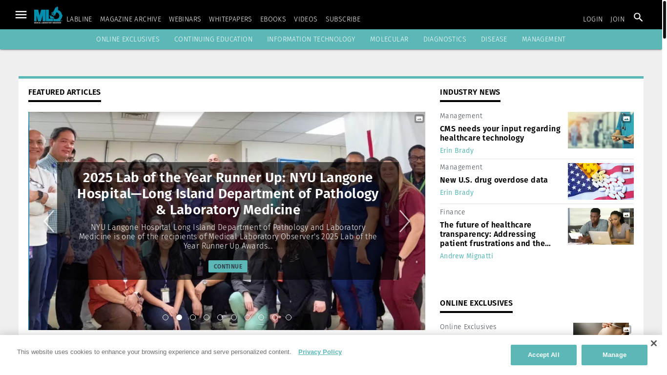 website screenshot of https://www.mlo-online.com/