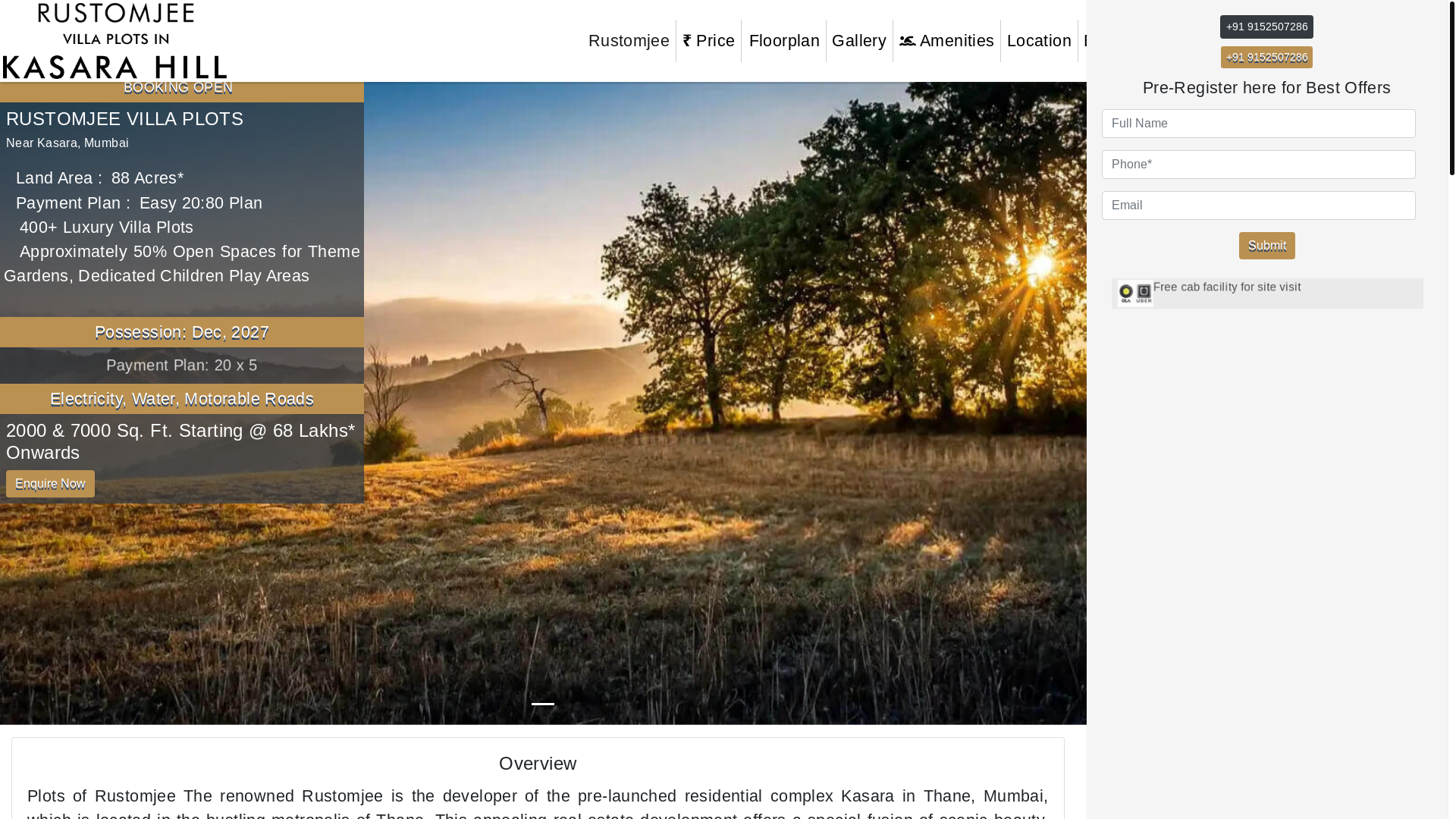 website screenshot of https://rustomjee-belleviekasara.site/