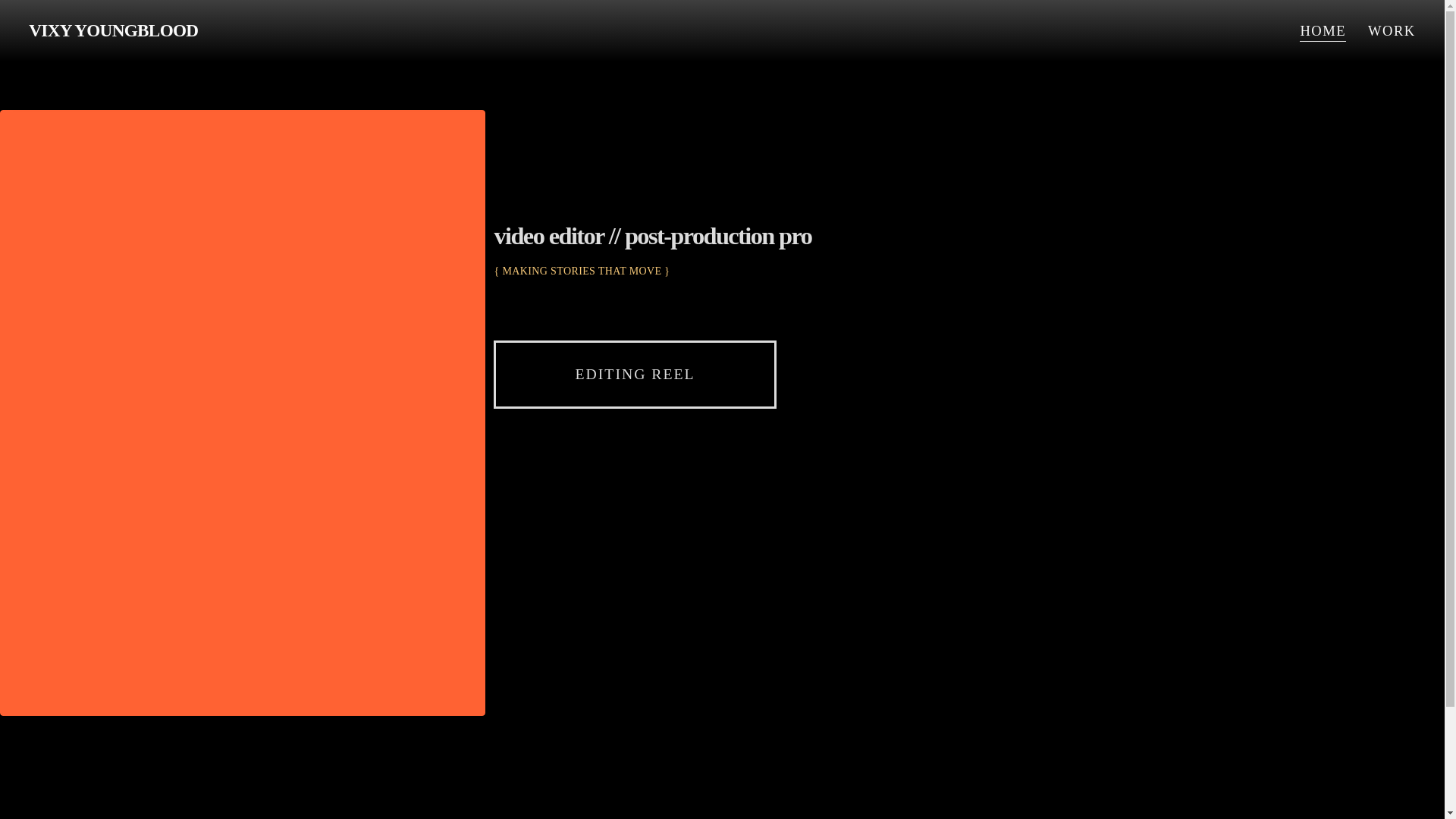 website screenshot of https://youngerbloodcreative.com/