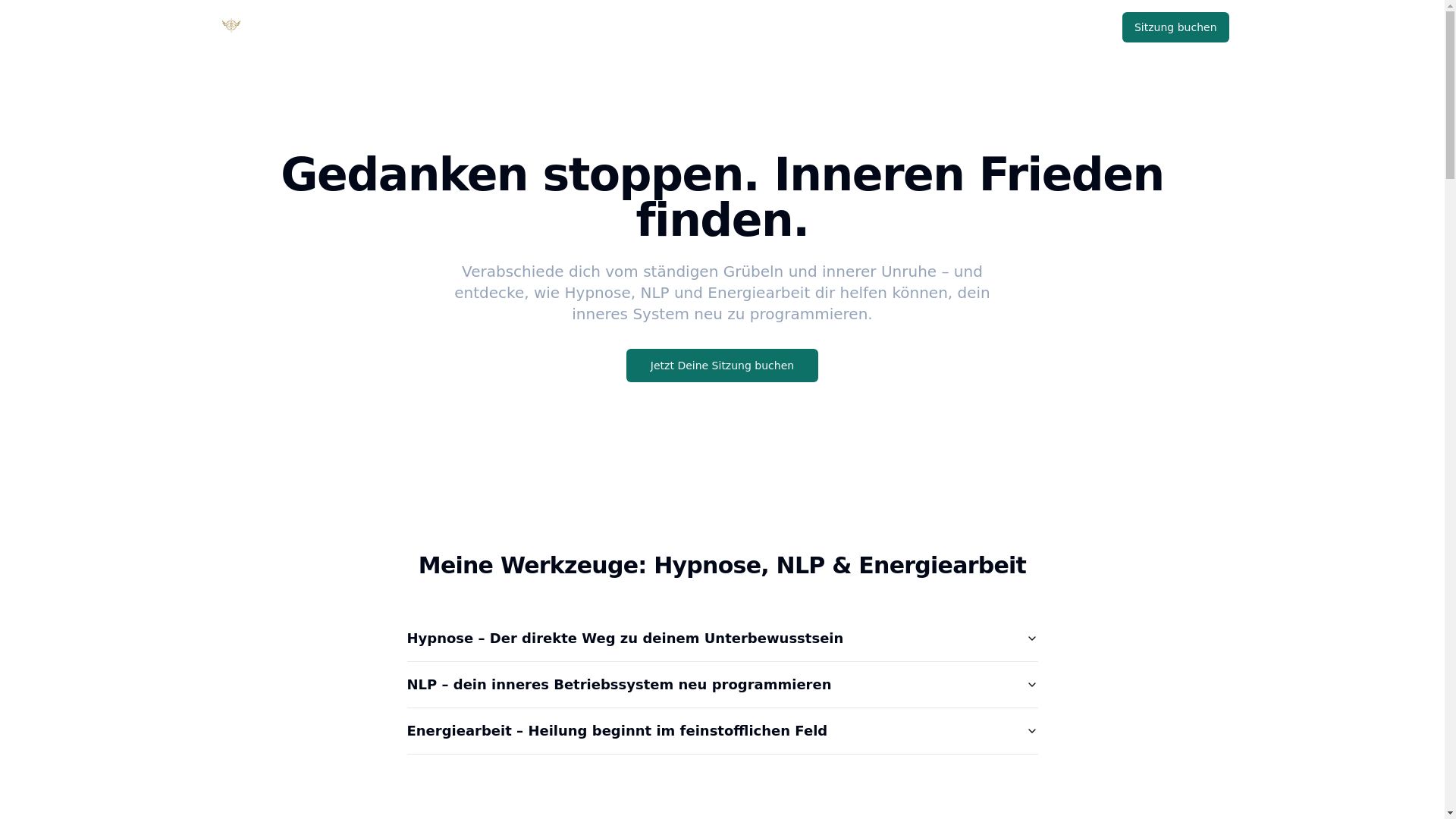 website screenshot of https://hypnoengineer.de/