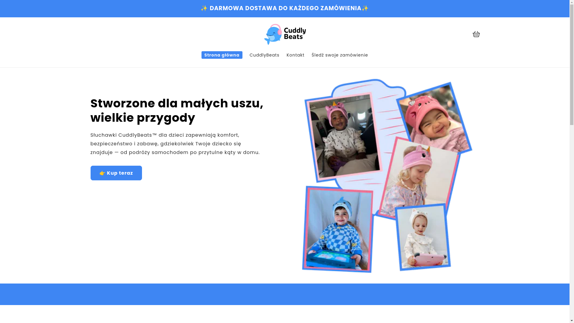 website screenshot of https://cuddlybeats.pl/