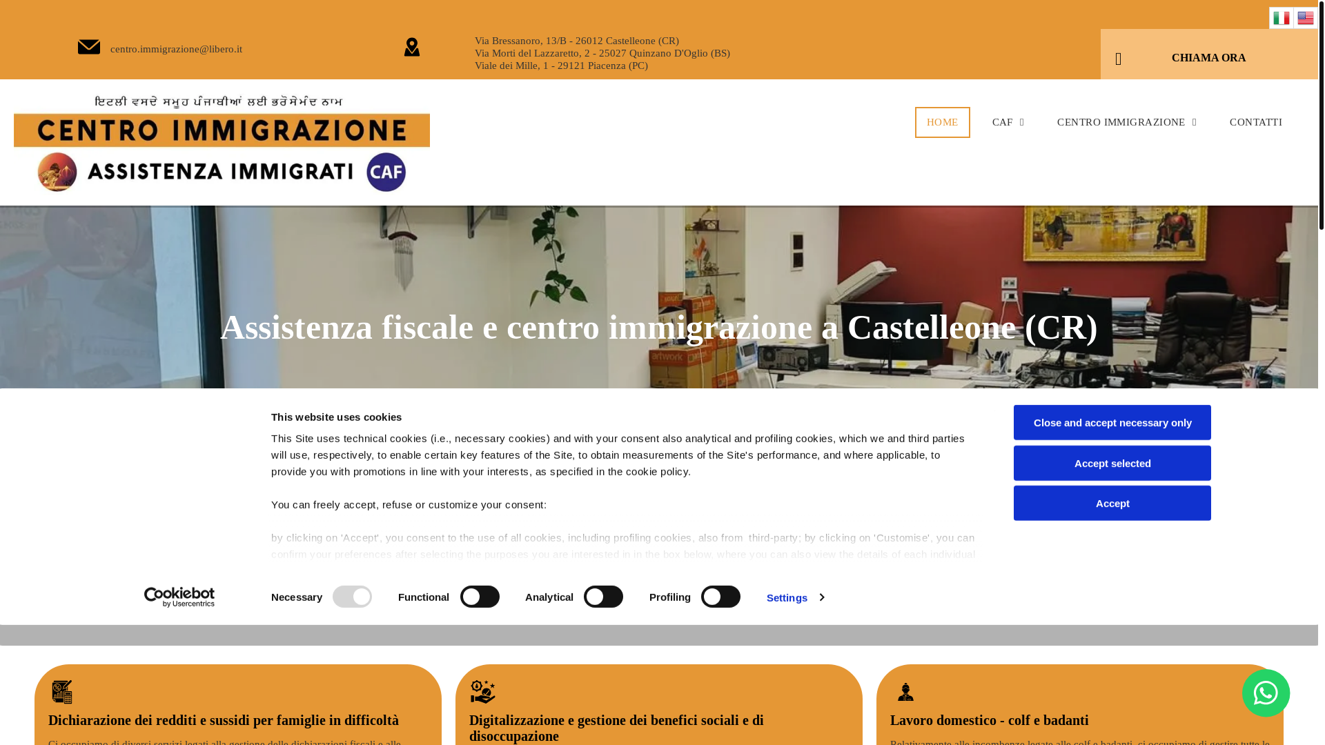 website screenshot of https://gruppocentroimmigrazione.com/