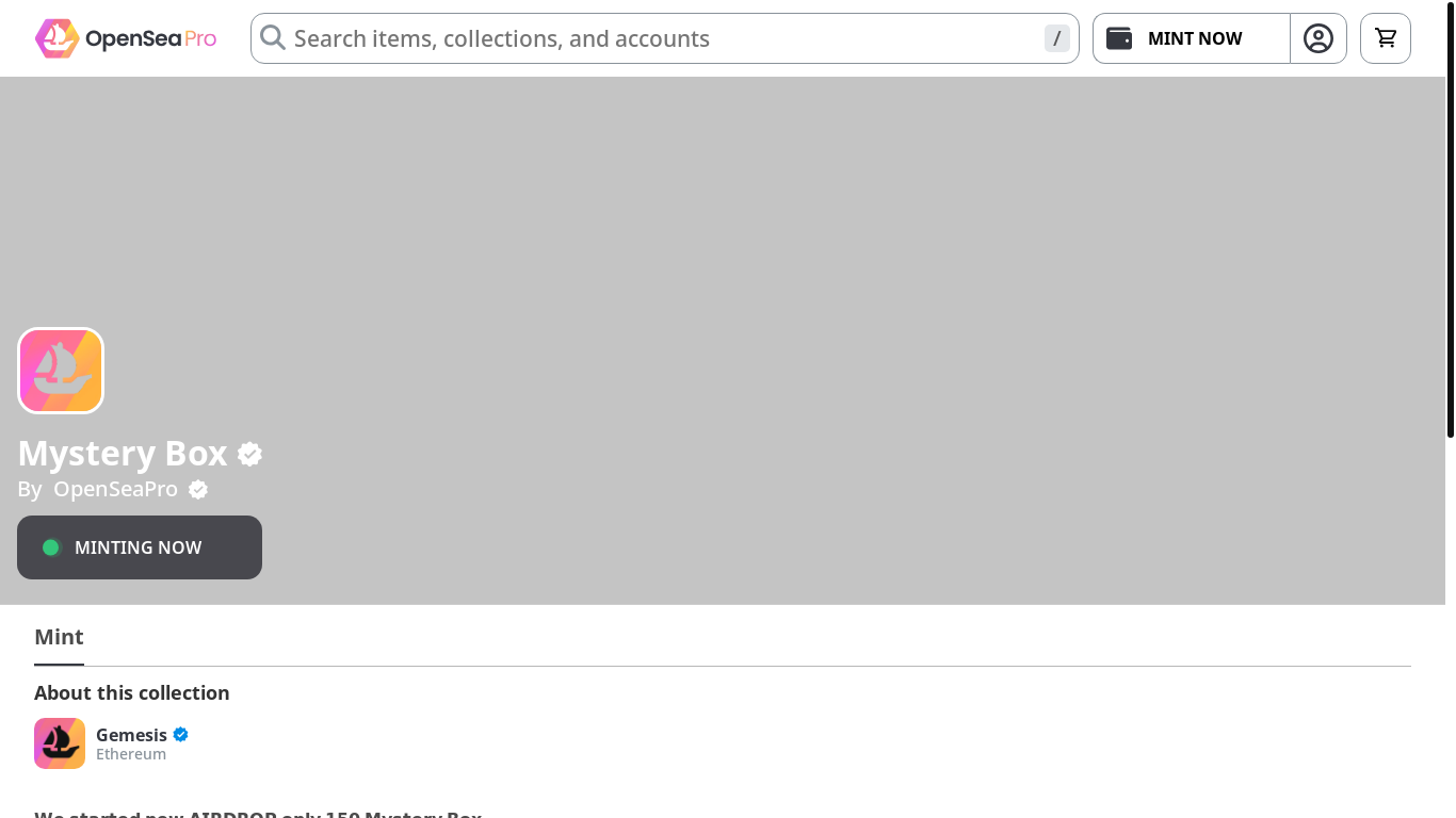 website screenshot of https://opensea-gift1-coral.vercel.app