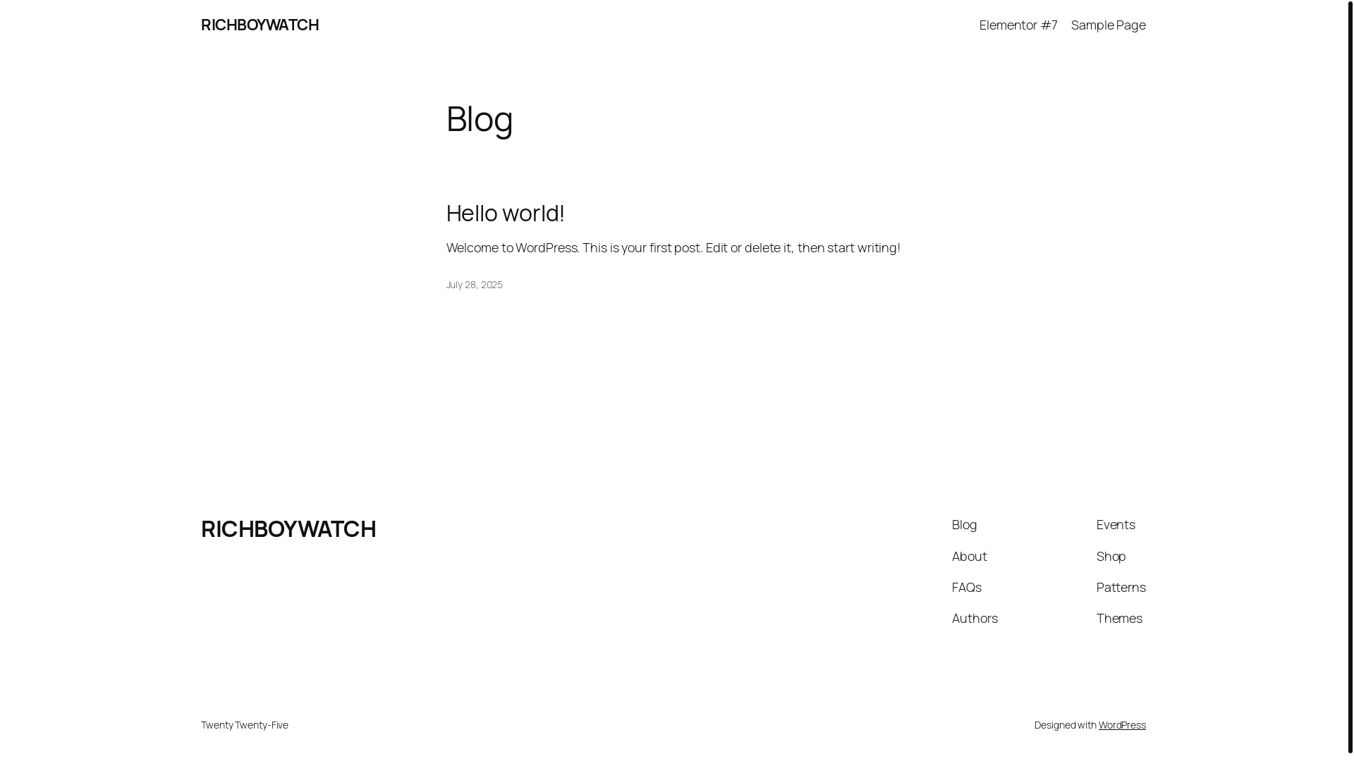website screenshot of https://richboywatch.com/