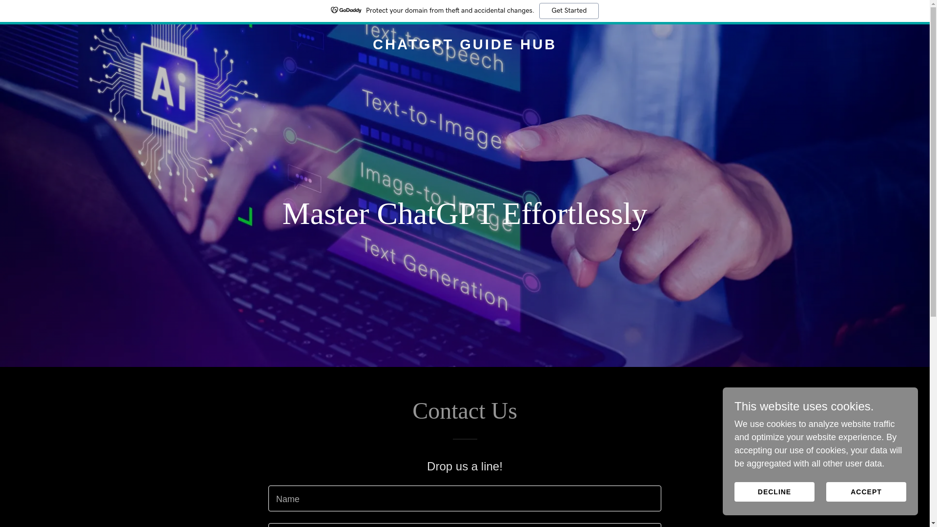 website screenshot of https://chatgptguidehub.com/