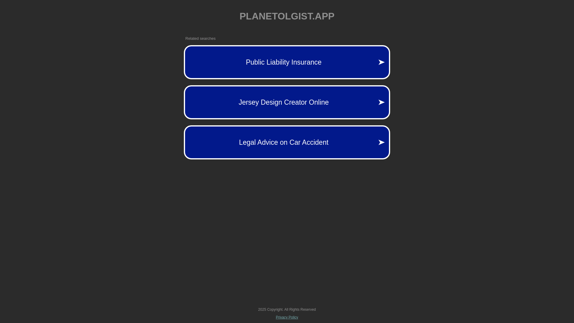 website screenshot of https://planetolgist.app/