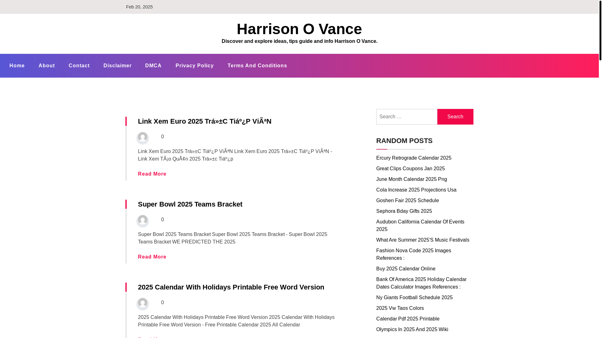 website screenshot of https://harrisonovance.pages.dev/