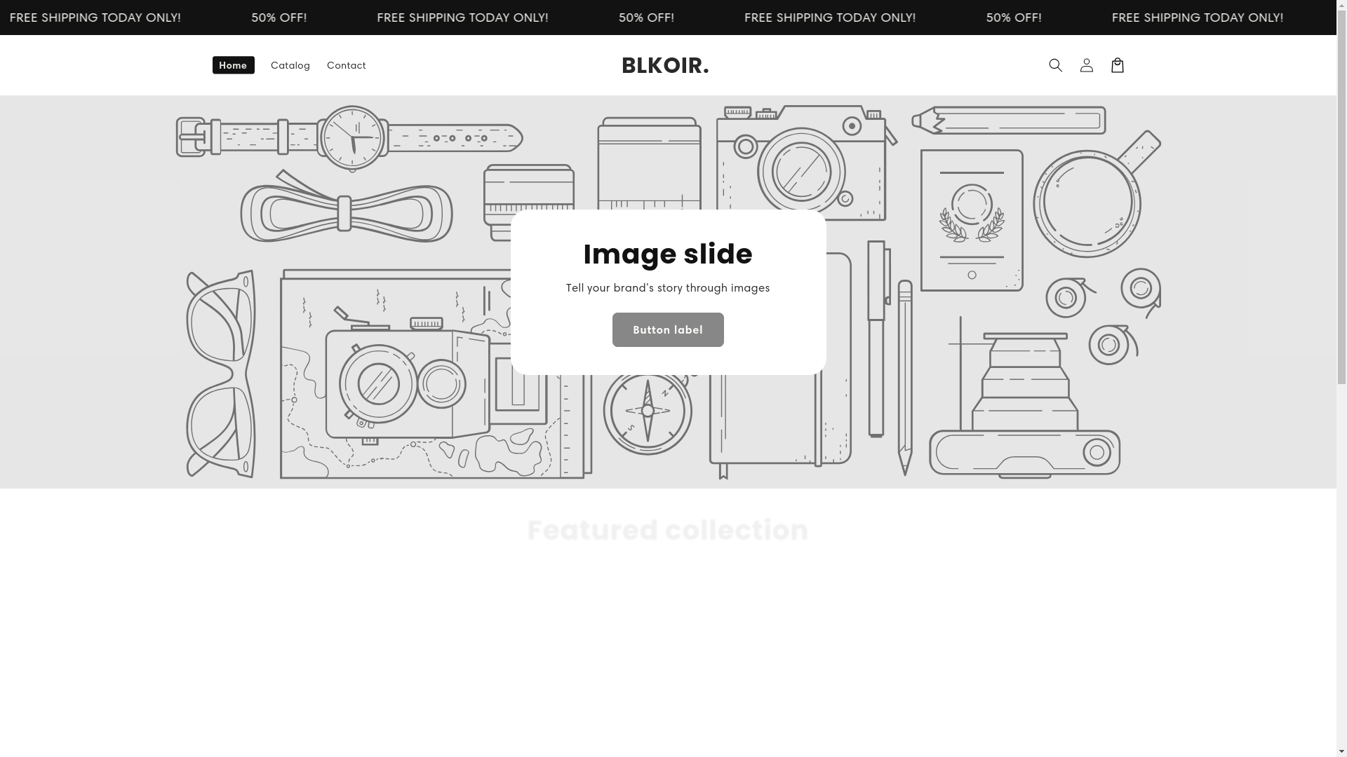 website screenshot of https://blkoirbrand.com/