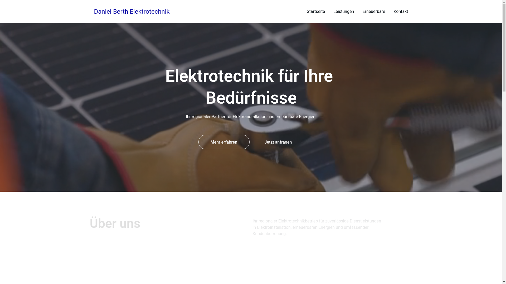 website screenshot of https://db-elektrotechnik.eu/