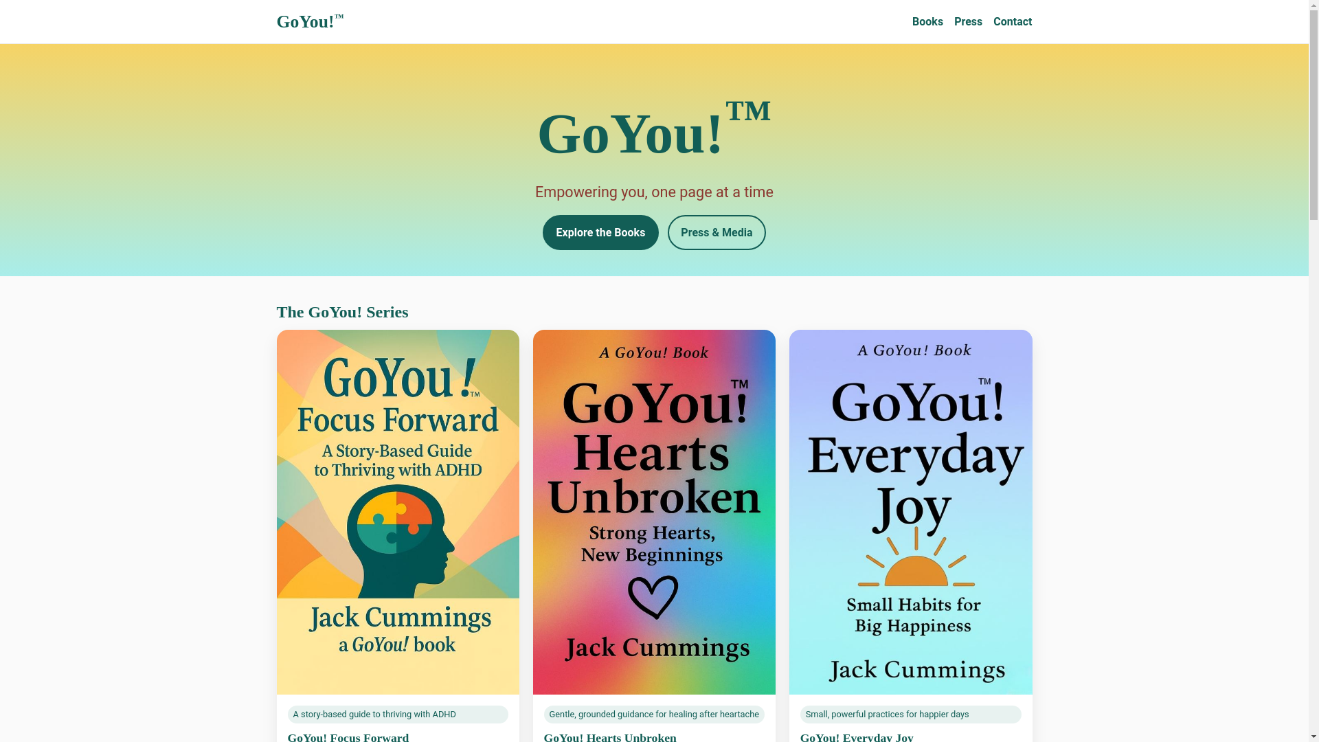 website screenshot of https://goyoubooks.com/