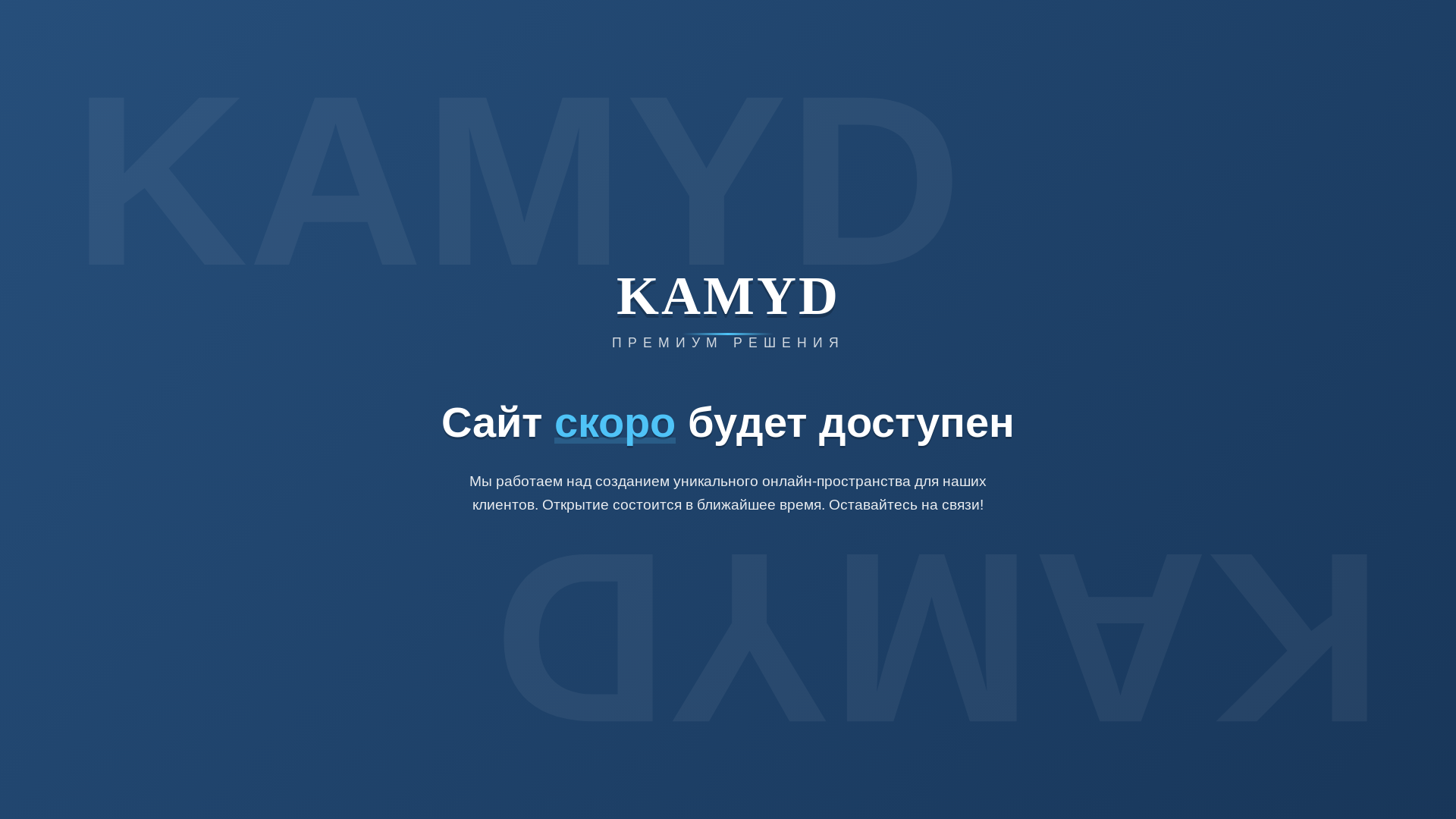 website screenshot of https://kamyd.ru/