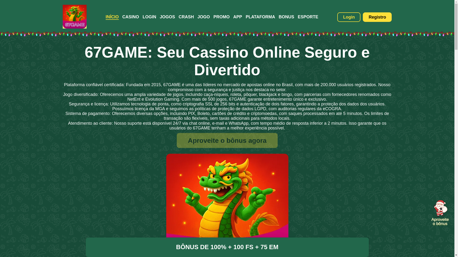 website screenshot of https://67game33.com/